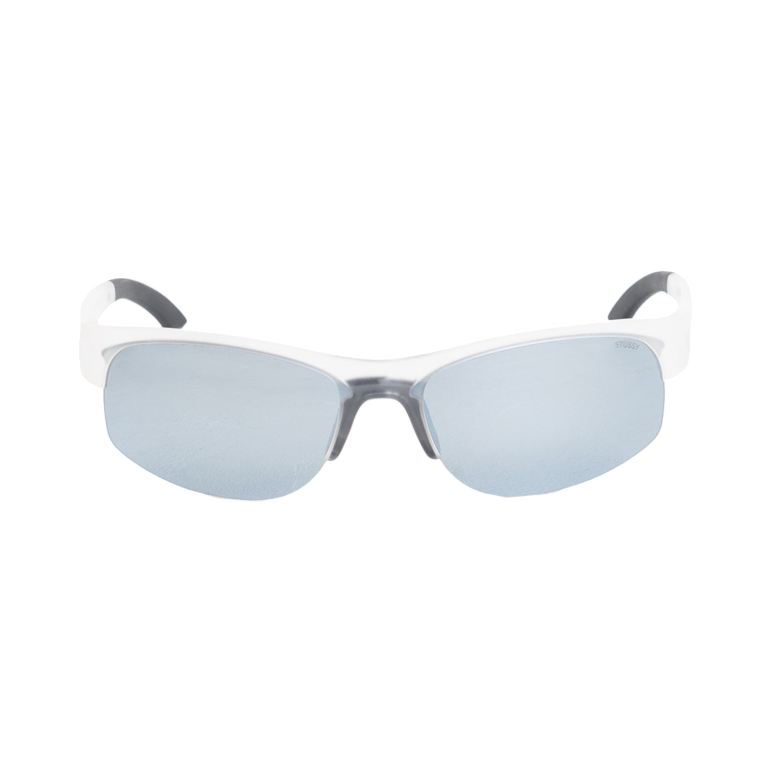 338450 Stussy Hiro Sunglasses Frost Clear Mirror Lens