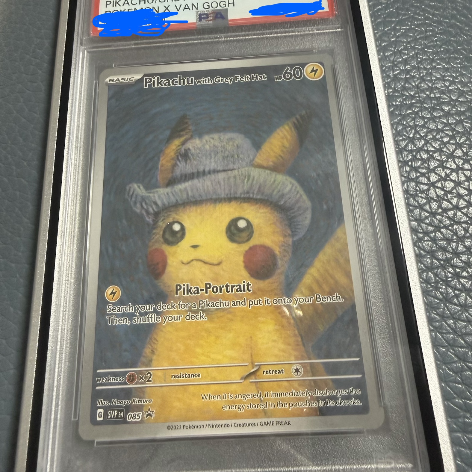 Pokemon TCG x Van Gogh Museum Pikachu with Grey Felt Hat P Scarlet & Violet Promos (English Ver.) 착용 스타일