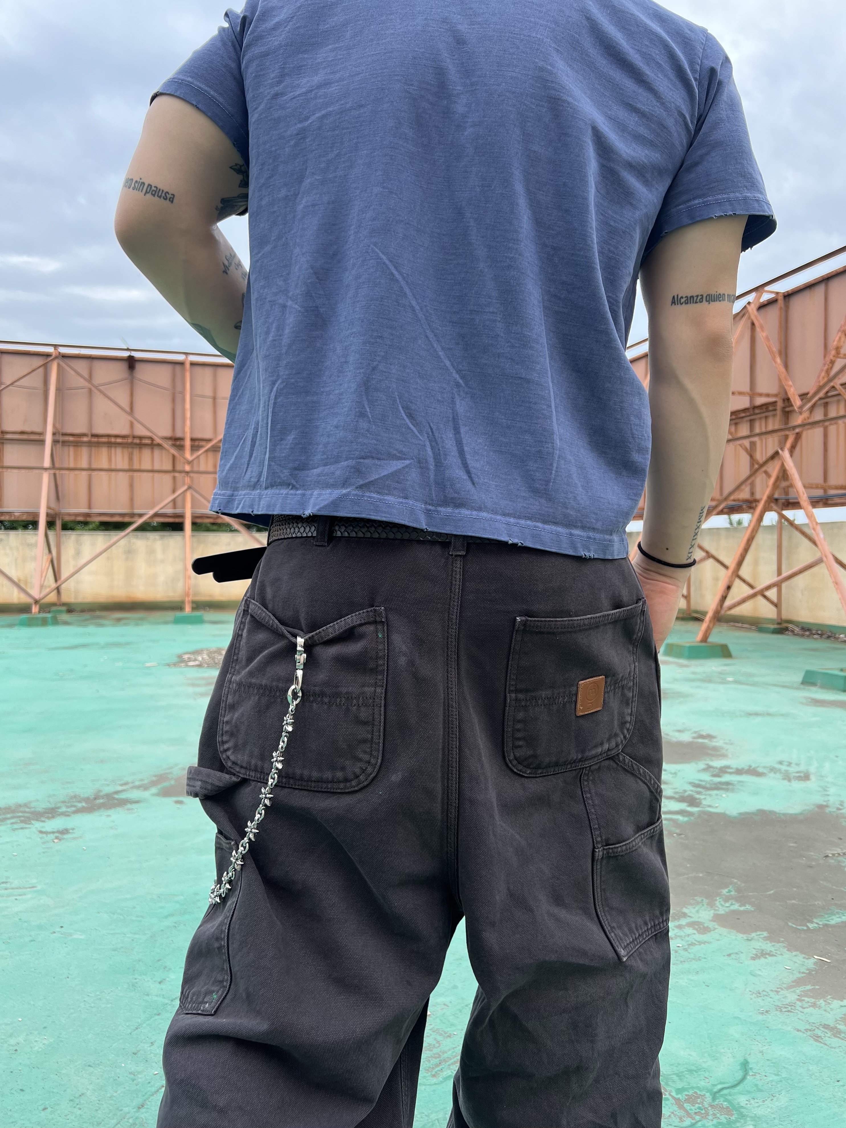 Epr. Layer Double Strap Belt, Mu.Go Gashapon Basic Logo Drawers Black & Random 착용 스타일 - 4