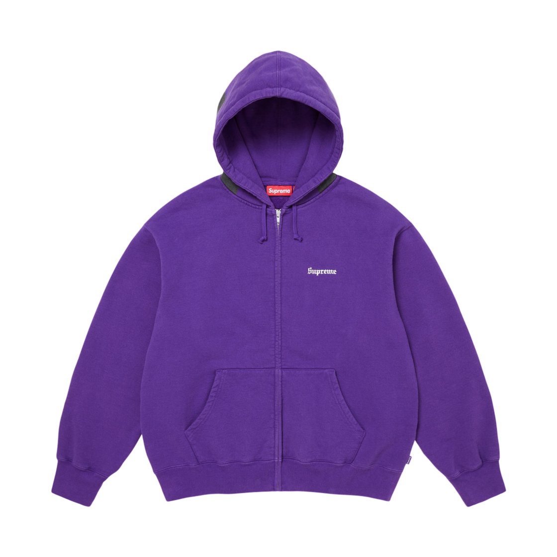 슈프림 파리 이즈 버닝 집업 후드 스웨트셔츠 퍼플 - 26SS(Supreme Paris Is Burning Zip Up Hooded Sweatshirt Purple - 26SS) - 2
