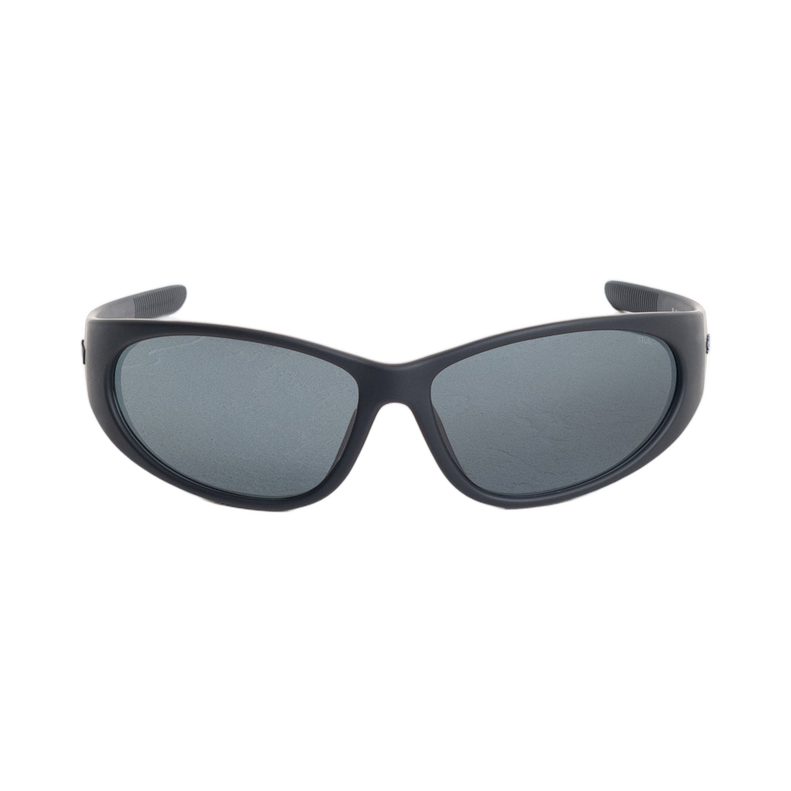 338449 Stussy Adrian Sunglasses Matte Rubber Black Black Lens