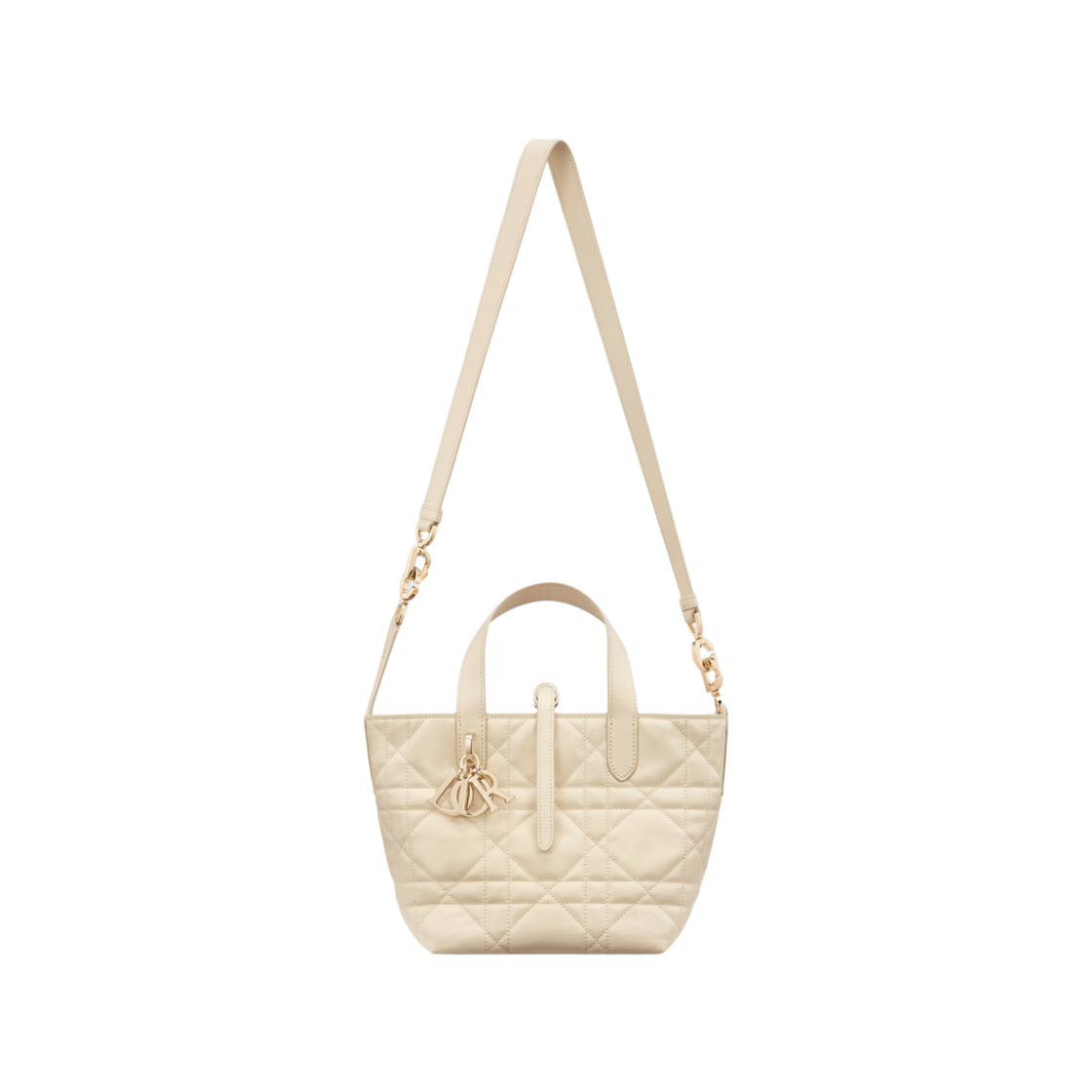 디올 매크로까나쥬 카프스킨 스몰 뚜주흐 버티컬 토트백 라이트 베이지(Dior Macrocannage Calfskin Small Toujours Vertical Tote Bag Light Beige) - 3