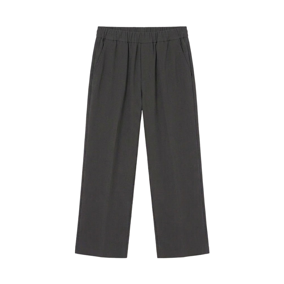 지크립 밴딩 링클프리 배기핏 와이드 슬랙스 차콜(GCLIP Banding Linkle Free Baggy Fit Wide Slacks Charcoal) - 2