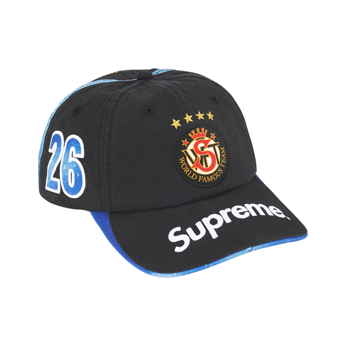 슈프림 x 피지 6-패널 블랙 - 26SS(Supreme x FIJI 6-Panel Black - 26SS) - 2