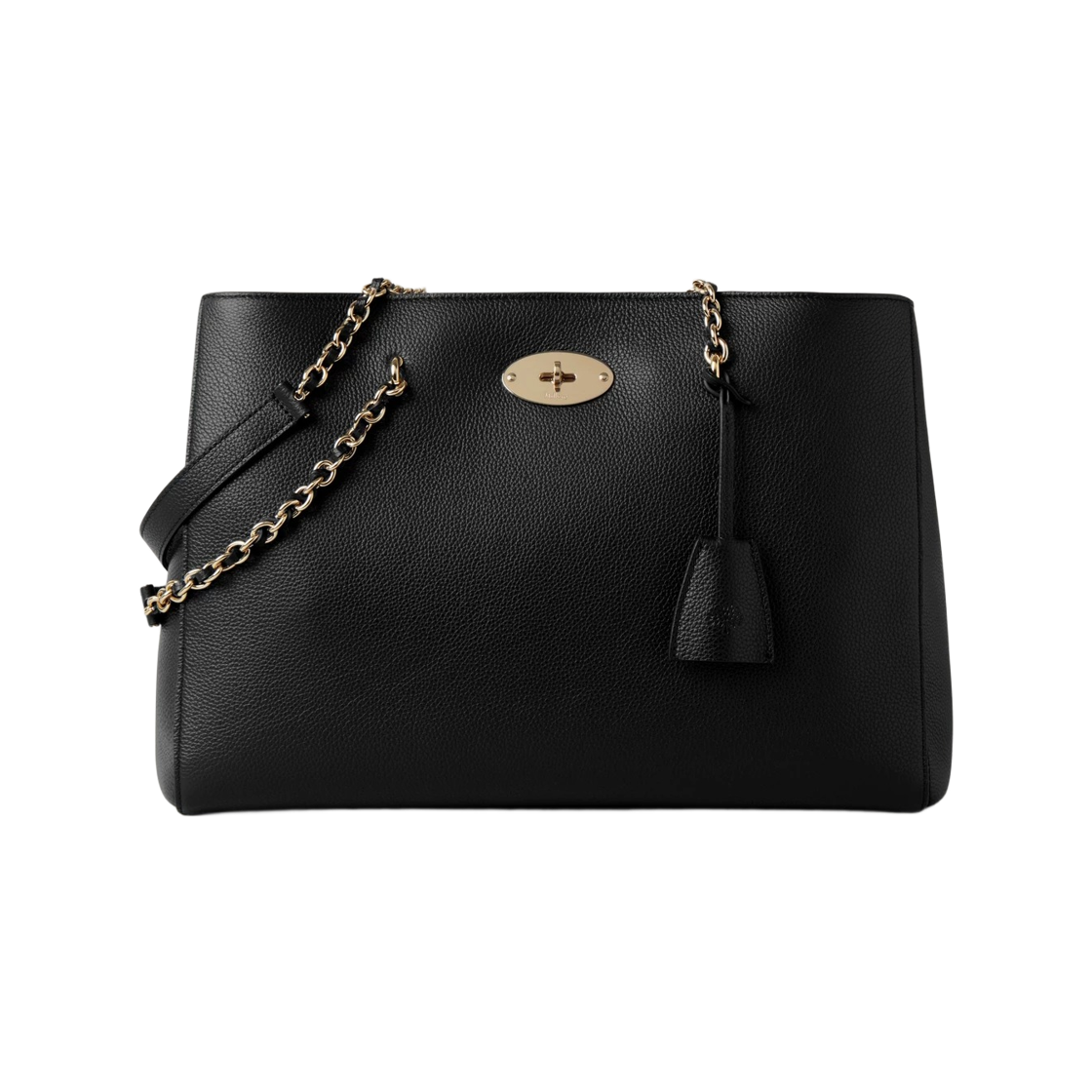 멀버리 스몰 클래식 그레인 릴리 체인 토트백 블랙(Mulberry Small Classic Grain Lily Chain Tote Bag Black)