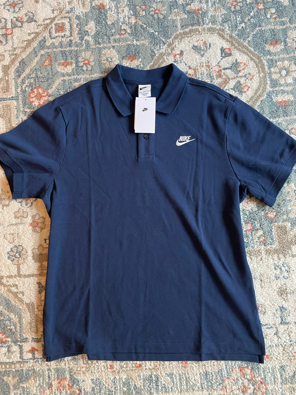 Nike NSW Polo Midnight Navy - Asia 착용 스타일 - 1