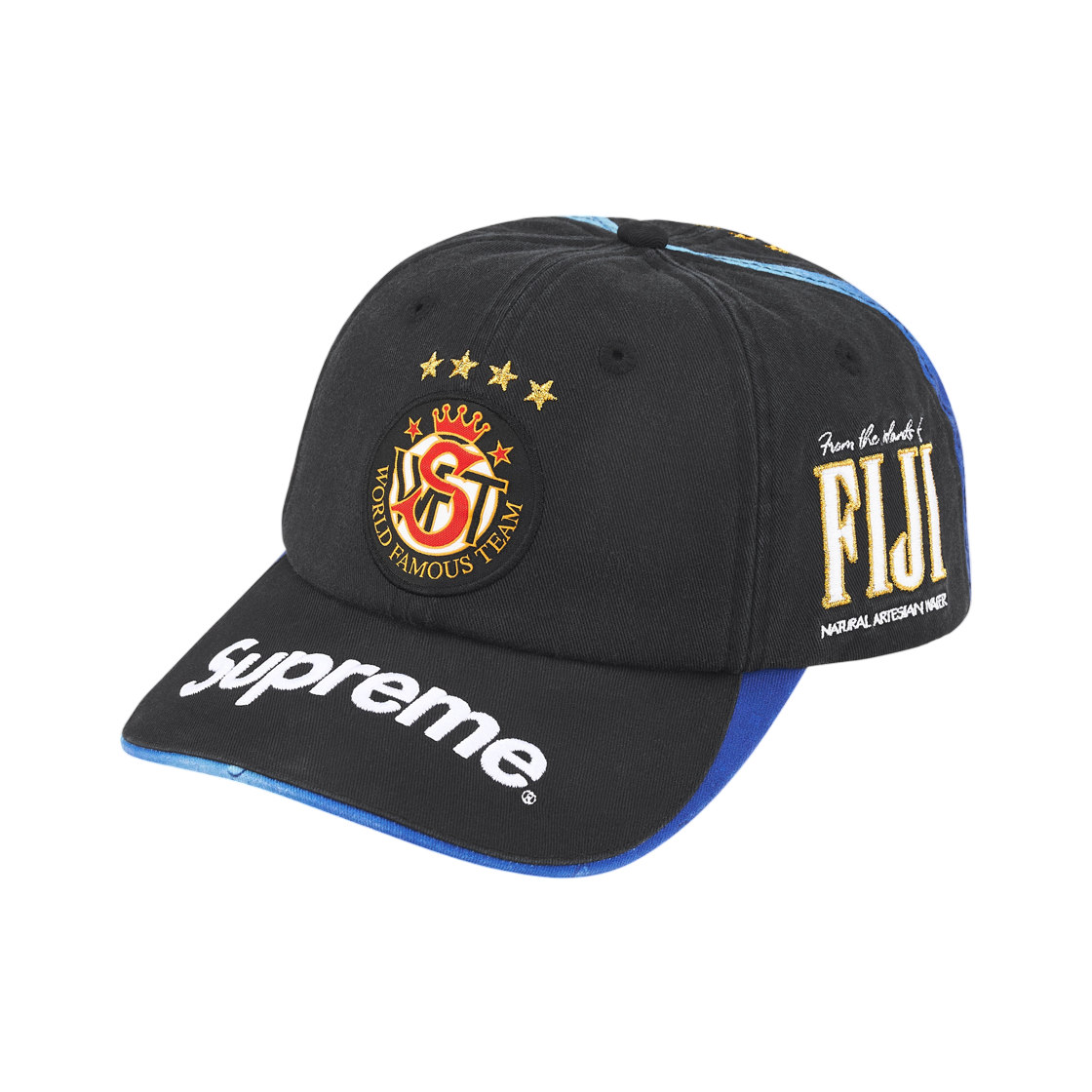 슈프림 x 피지 6-패널 블랙 - 26SS(Supreme x FIJI 6-Panel Black - 26SS) - 1