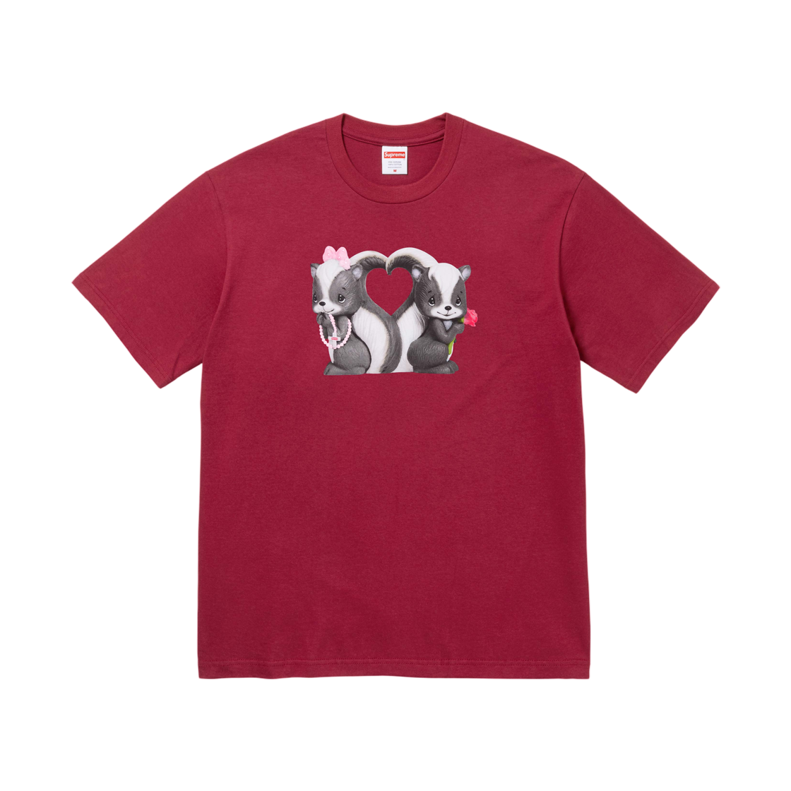 슈프림 스컹크 티셔츠 카디널 - 26SS(Supreme Skunk T-Shirt Cardinal - 26SS) - 1