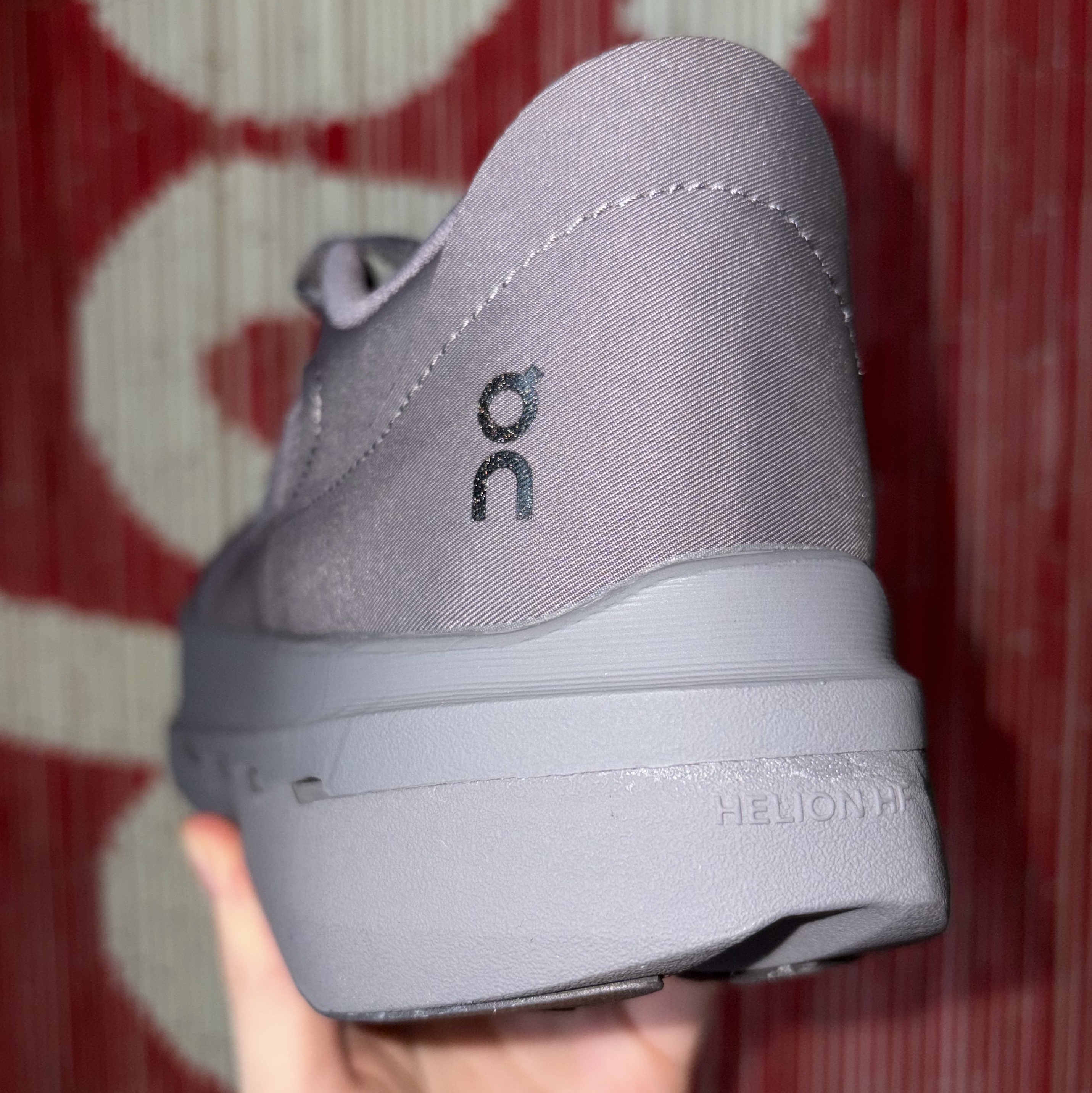 On Running x Post Archive Faction (Paf) Cloudboom Volt Ember Pebble 착용 스타일 - 2
