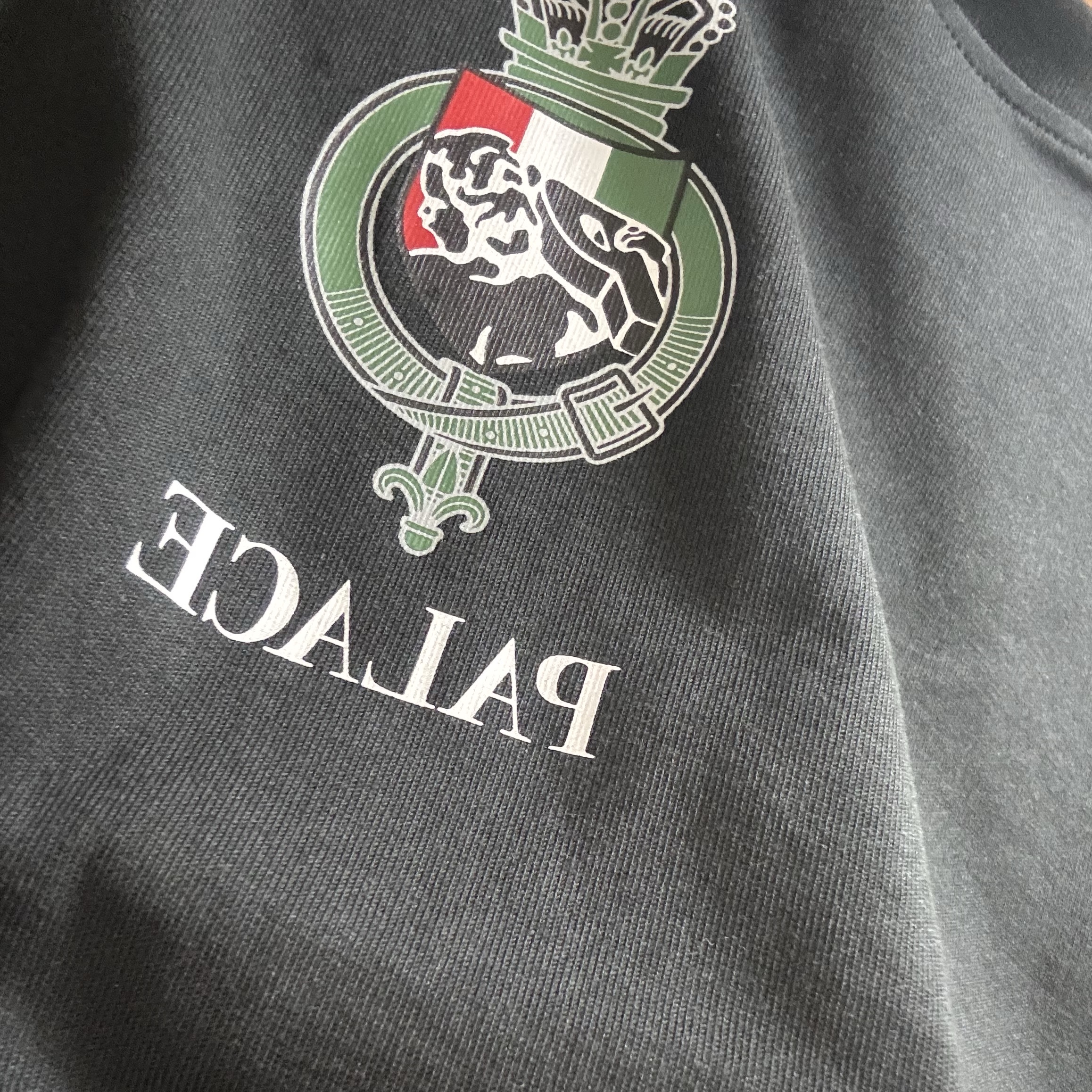 Palace Heavy Crest T-Shirt Black - 26SS 착용 스타일
