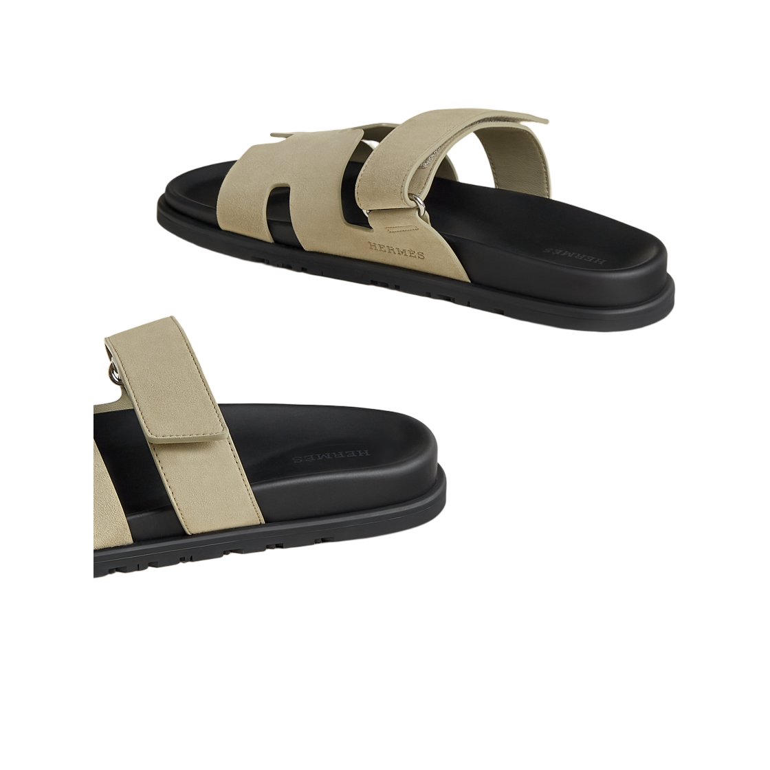 에르메스 시프레 샌들 스웨이드 고트스킨 & 베르 모자이크(Hermes Chypre Sandal Suede Goatskin & Vert Mosaique) - 3