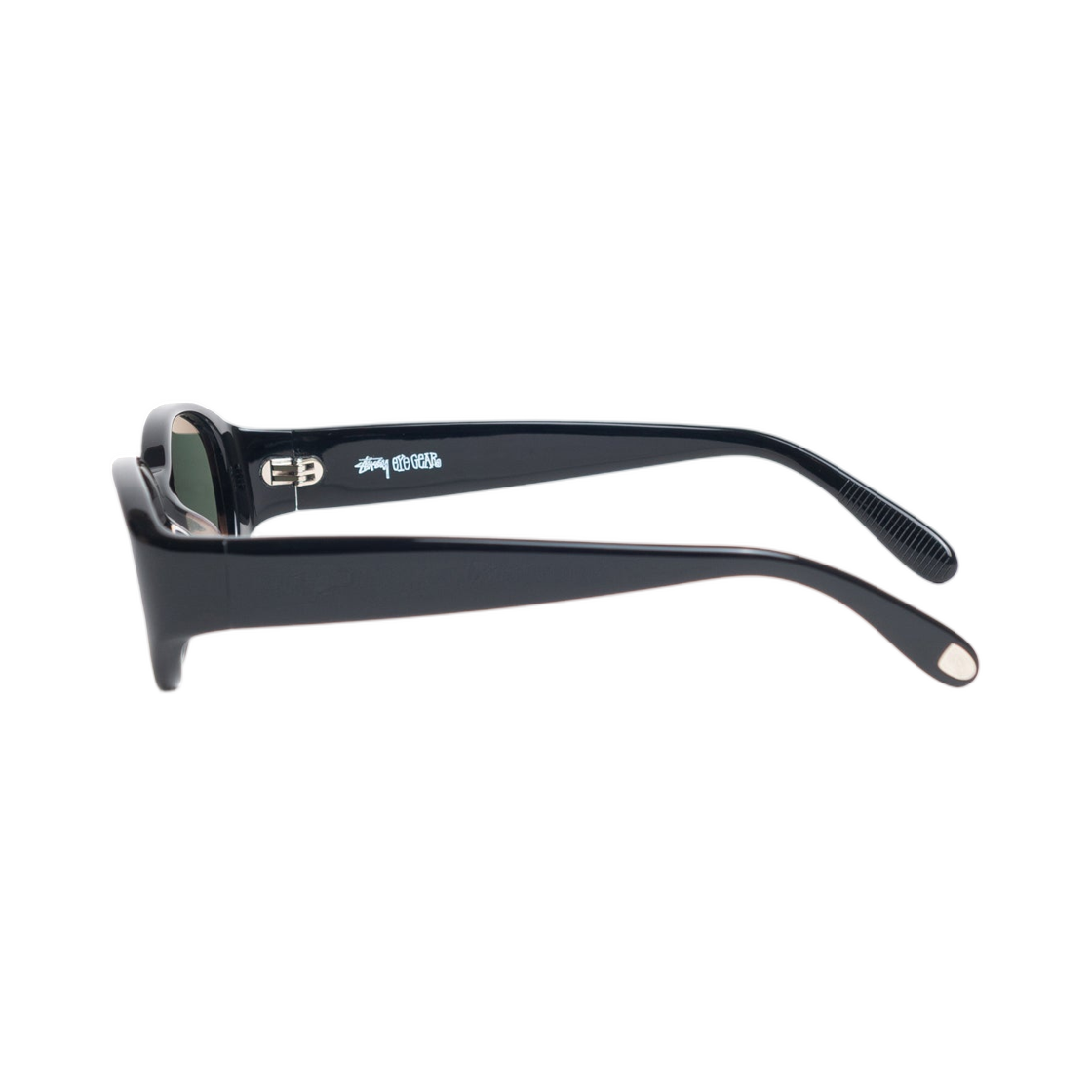 스투시 로만 선글라스 블랙 다크 그린 렌즈(Stussy Roman Sunglasses Black Dark Green Lens) - 2