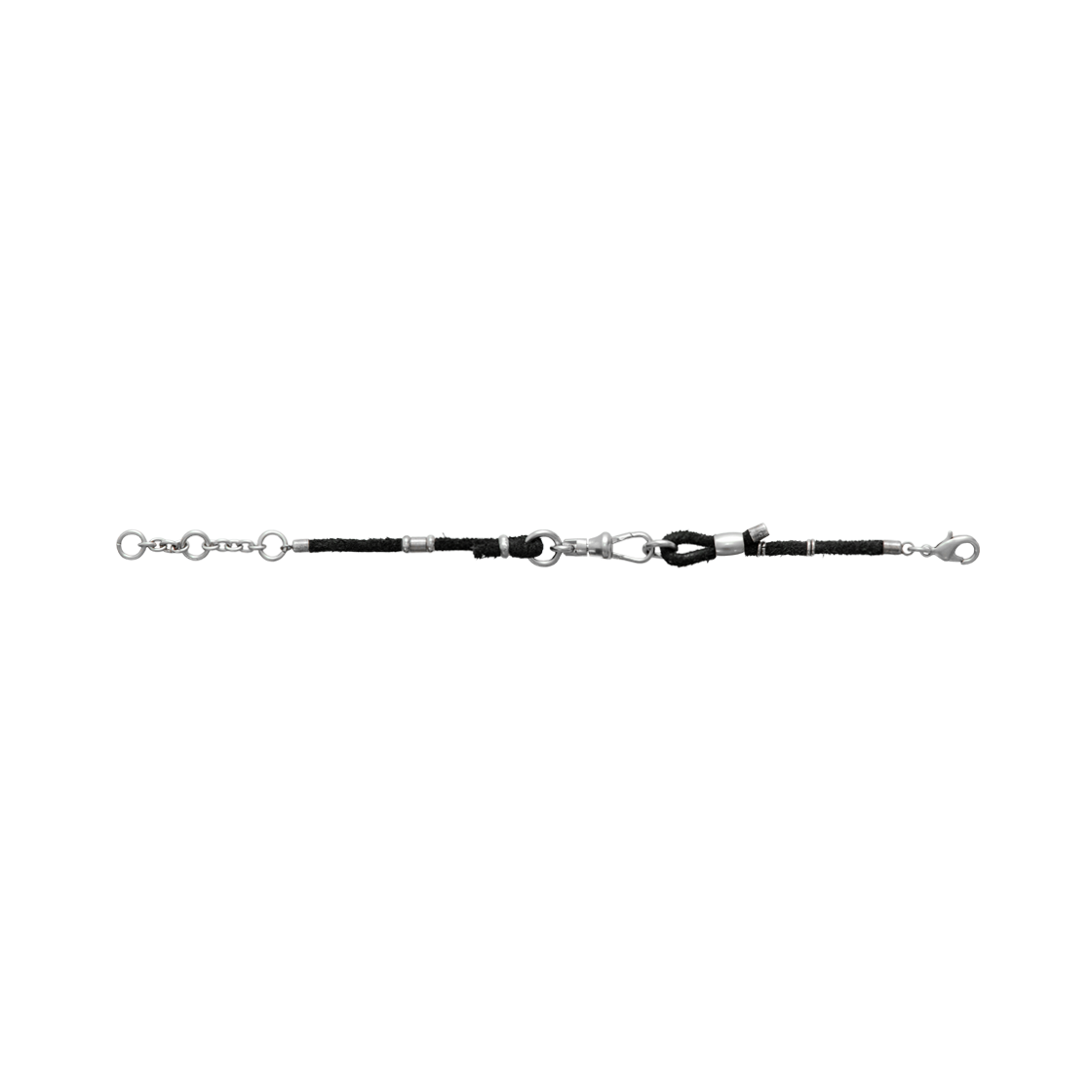 폴리테루 싱글 스트랜드 레더 브레이슬릿 블랙(Polyteru Single Strand Leather Bracelet Black) - 2