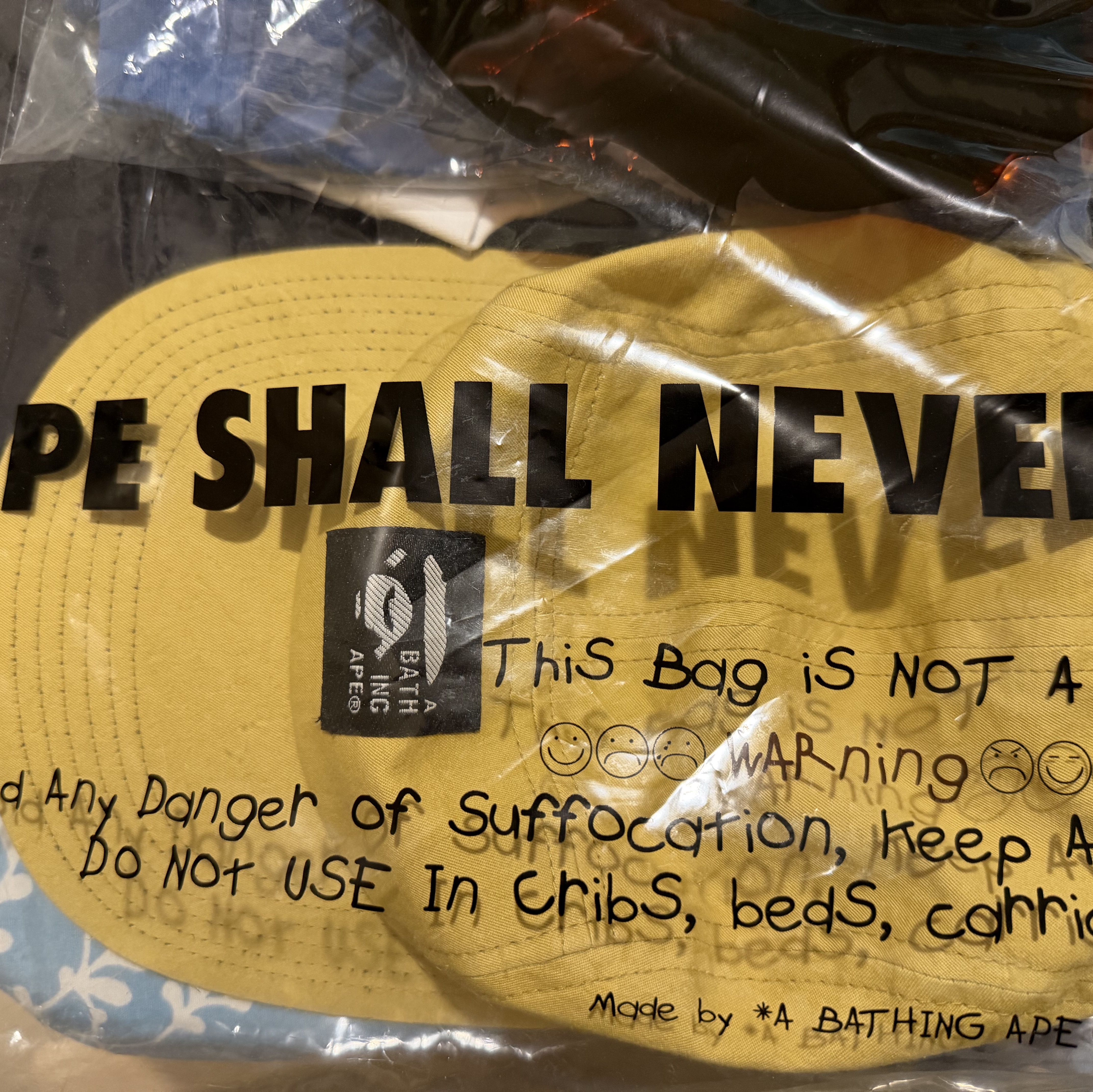 BAPE Jet Cap Yellow 착용 스타일