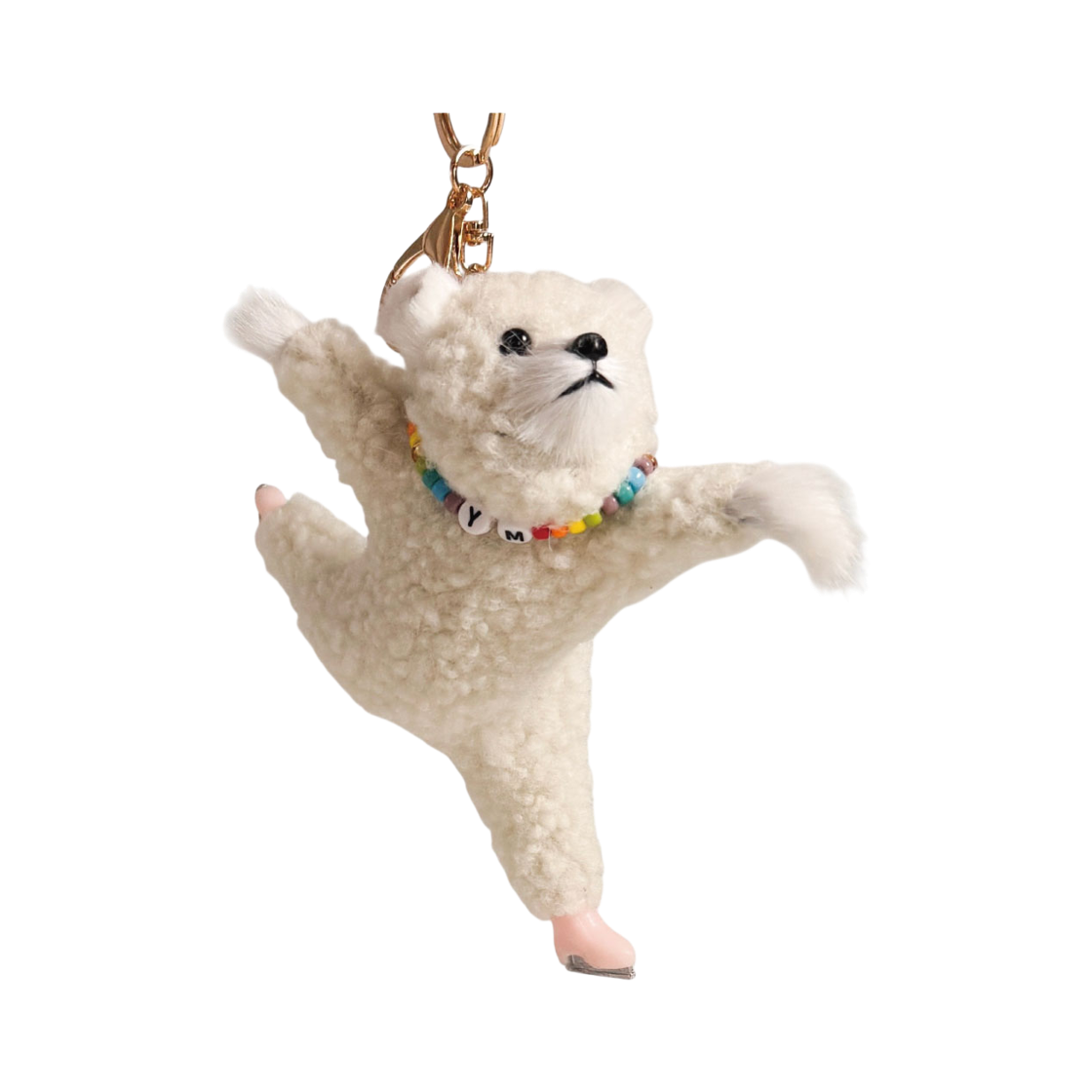 오브제213 피겨 스케이팅 베어 키링(OBJET213 Figure skating bear keyring)