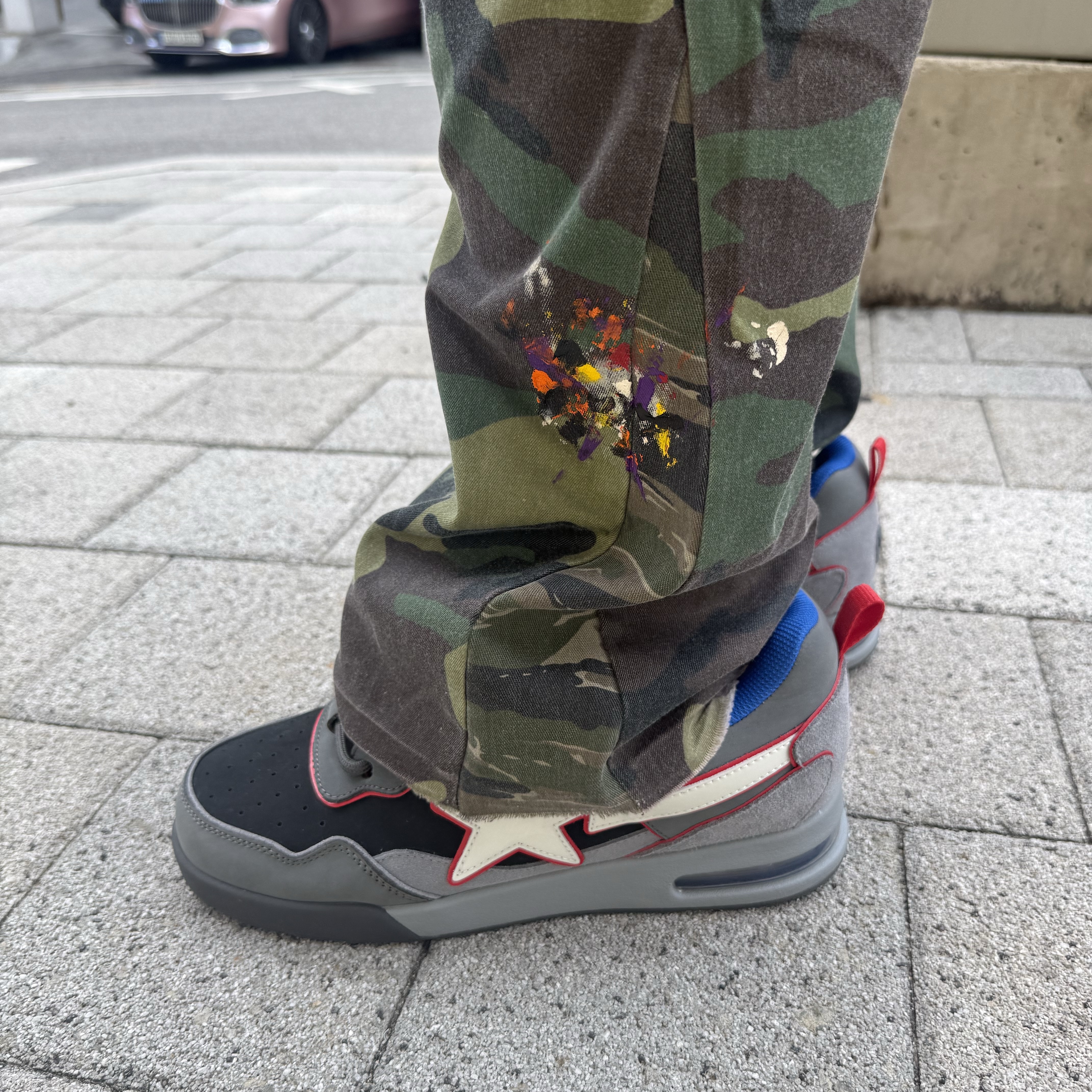 BAPE Flip Sta #2 Black 착용 스타일