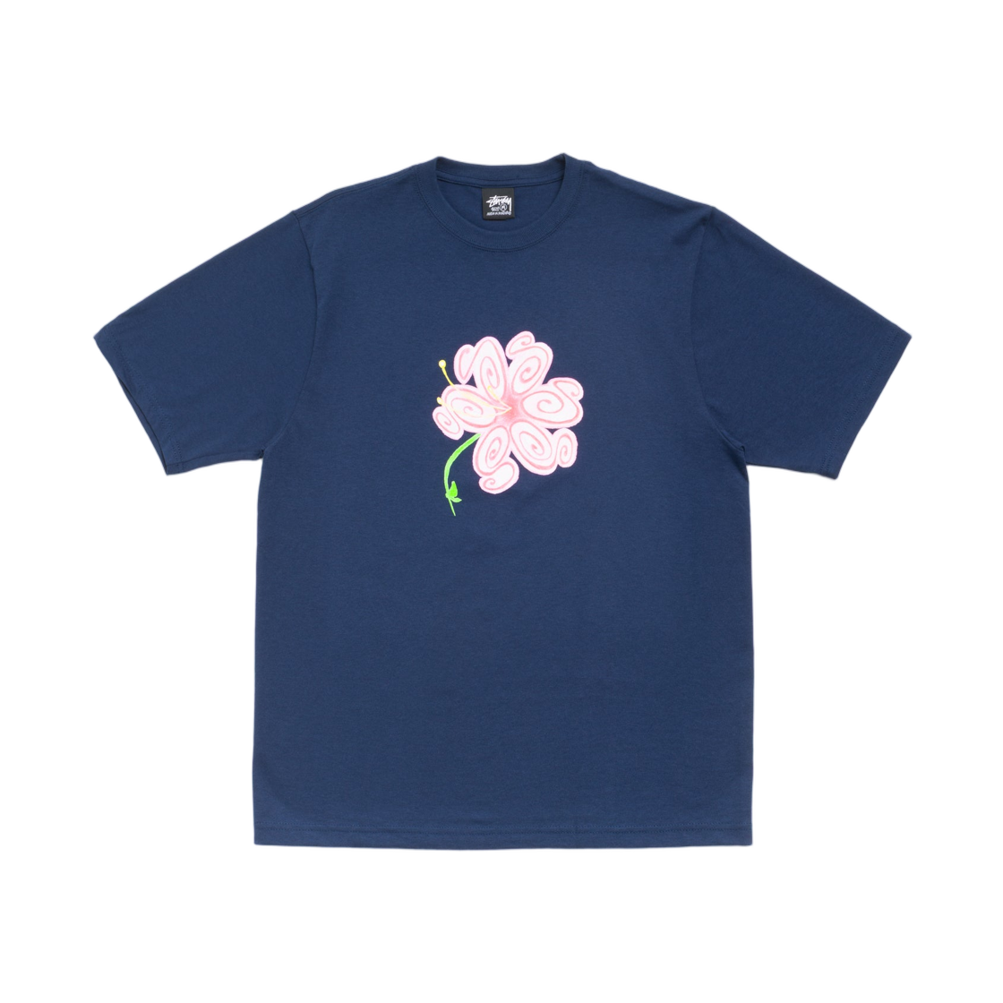 1905189 Stussy S Flower T-Shirt Navy
