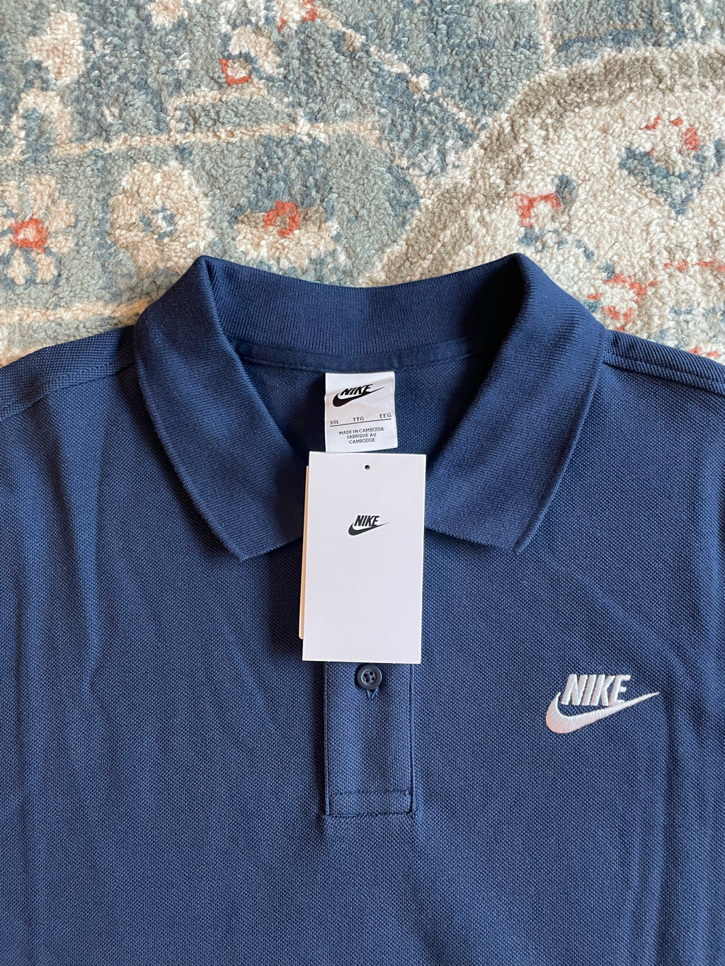 Nike NSW Polo Midnight Navy - Asia 착용 스타일 - 2