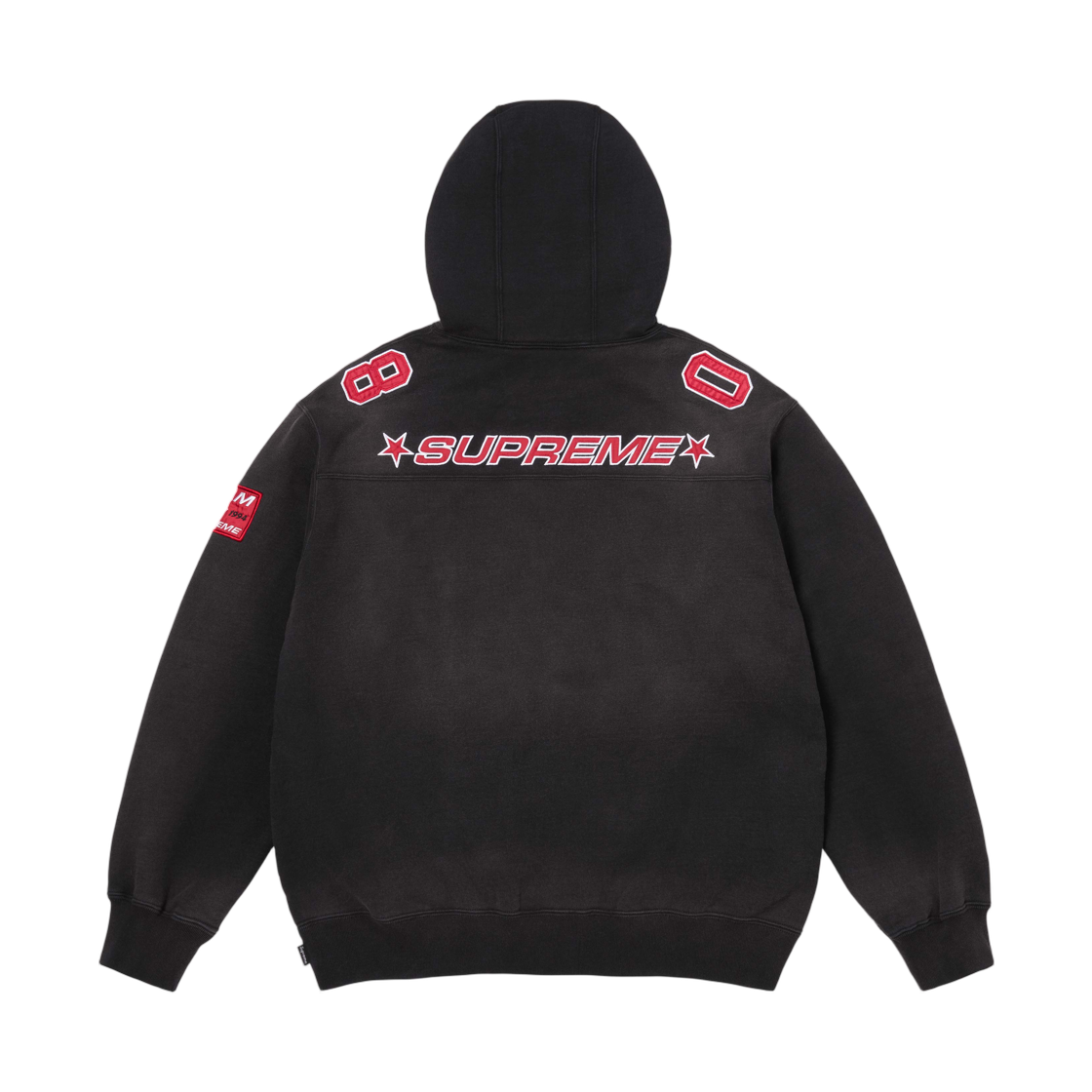 슈프림 풋볼 저지 후드 스웨트셔츠 블랙 - 26SS(Supreme Football Jersey Hooded Sweatshirt Black - 26SS) - 2