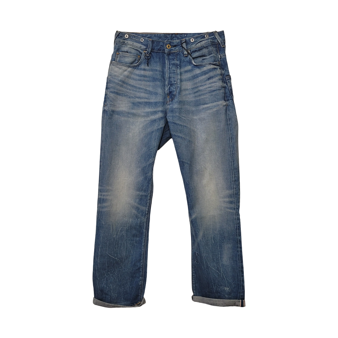지스타 로우 리 어스 럼버 스트레이트 데님 LT 빈티지 에이지드(G-Star Raw Re Us Lumber Straight Denim LT Vintage Aged)