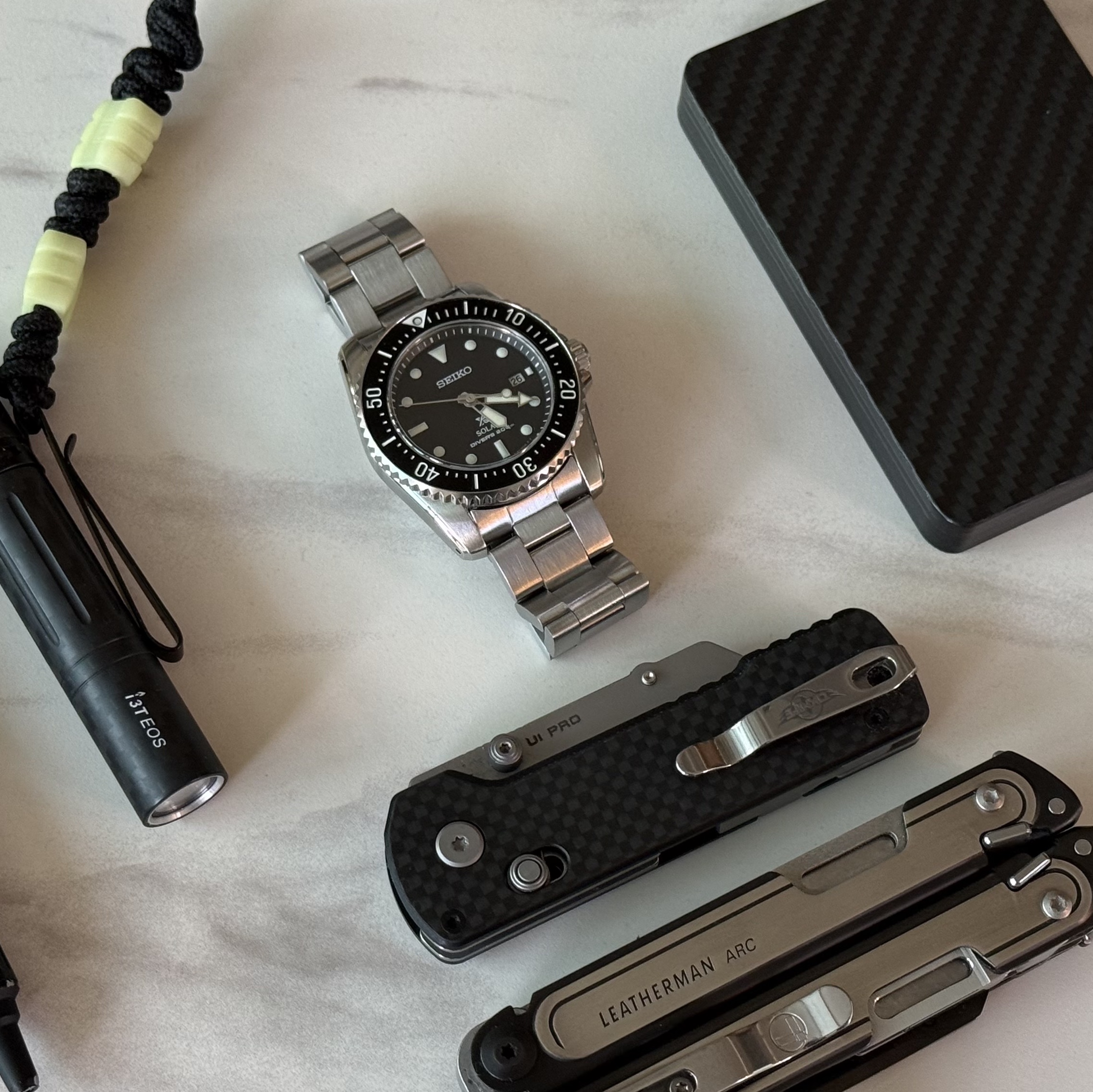 Seiko Prospex SNE573/SBDN075 38.5mm Black 착용 스타일 - 5
