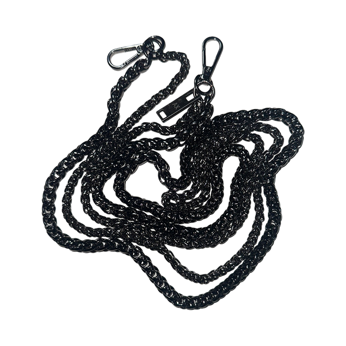 에이엑스커넥션 바 더블 레이어드 체인 블랙 펄(AX CONNECTION Bar Double-Layered Chain Black Pearl)