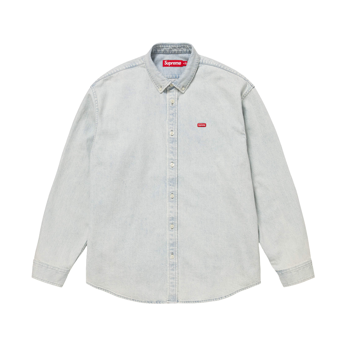 - Supreme Small Box Denim Shirt Light Indigo - 26SS