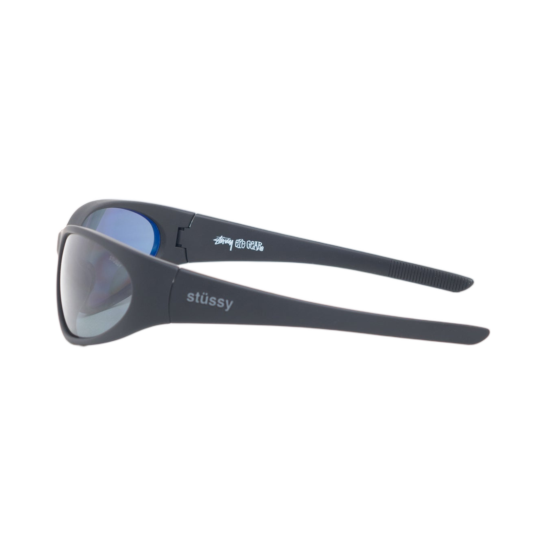 스투시 아드리안 선글라스 매트 러버 블랙 블랙 렌즈(Stussy Adrian Sunglasses Matte Rubber Black Black Lens) - 2