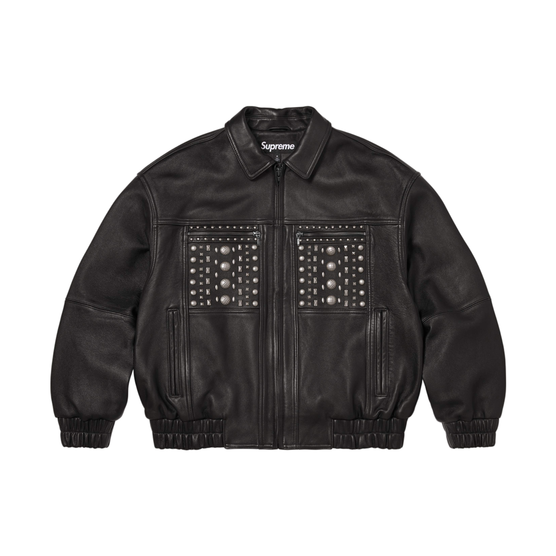 - Supreme Multi Studded Leather Jacket Black - 26SS