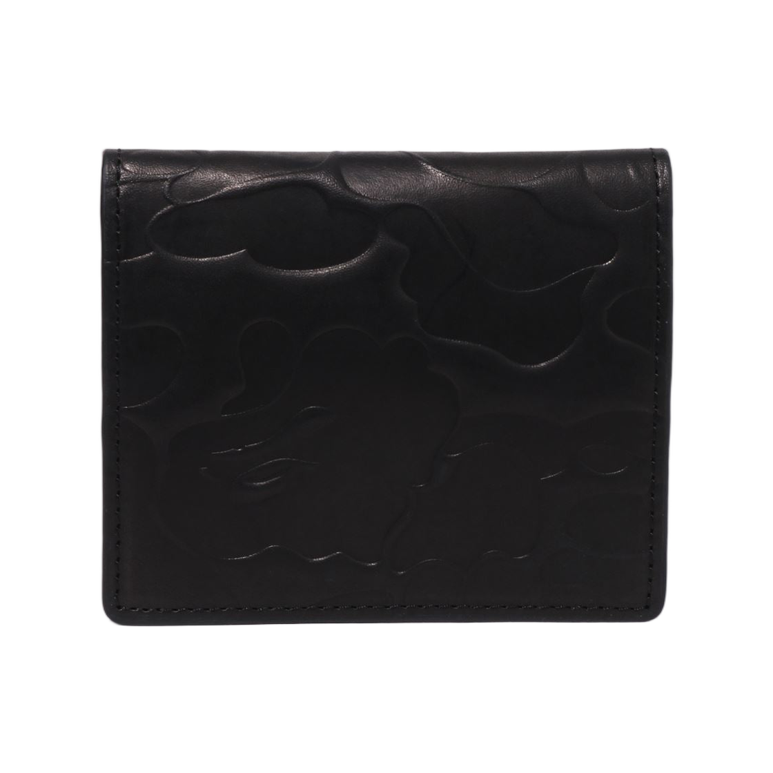 베이프 엠보스 레더 미니 월렛 블랙(BAPE Embossed Leather Mini Wallet Black) - 1