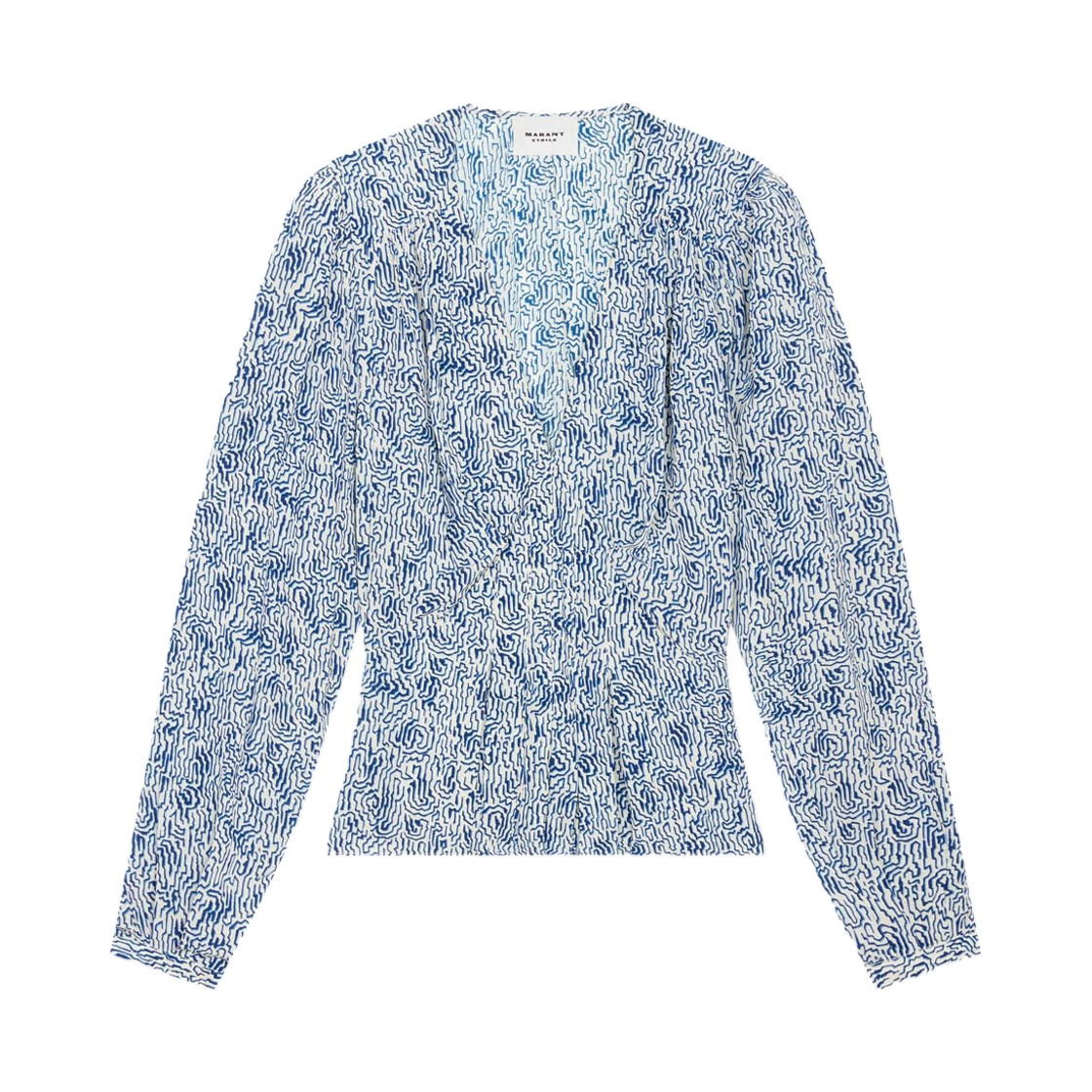 HT0221FA-B1J02E-30BU (W) Isabel Marant Eddy Top Blue