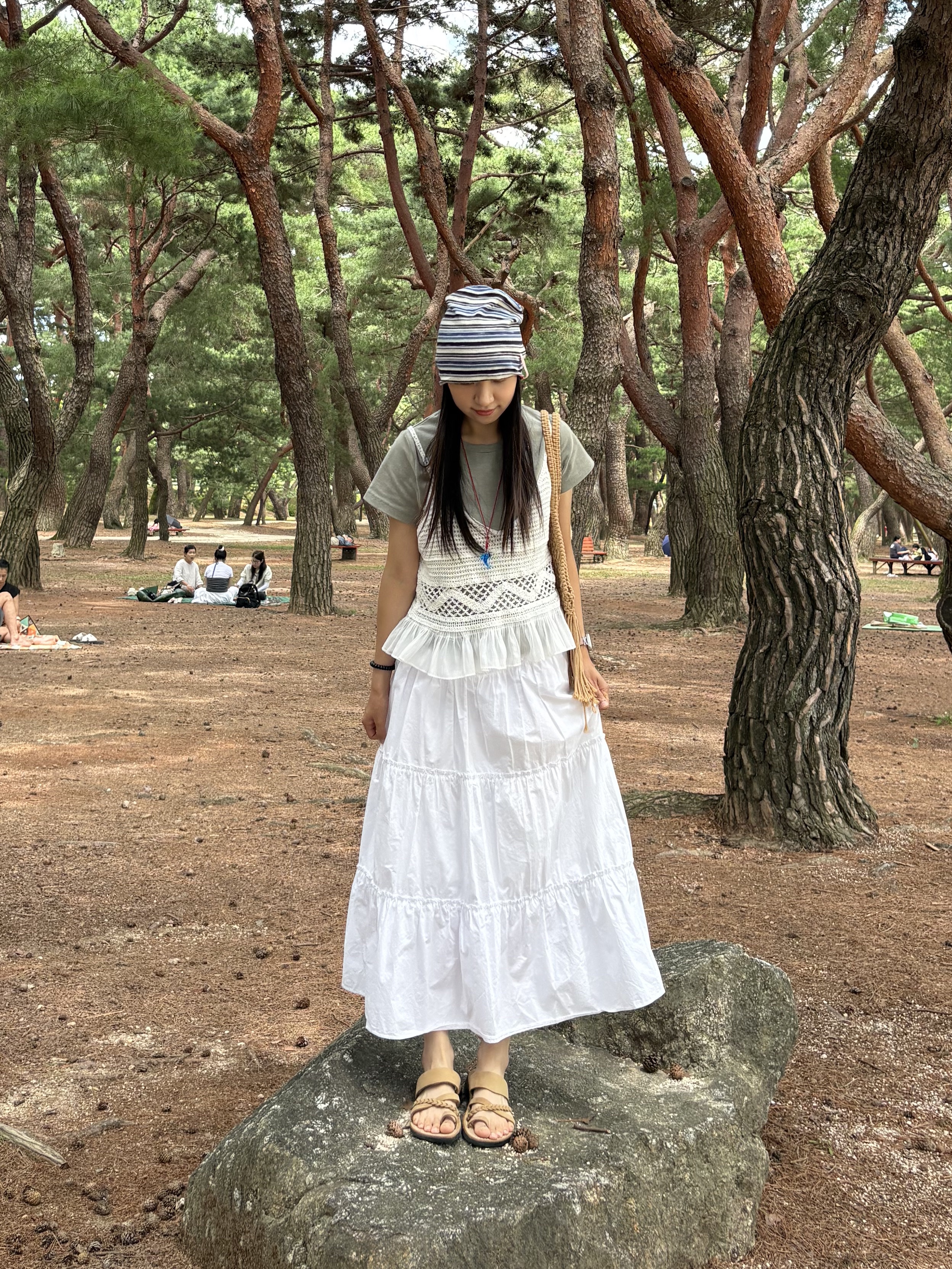 JERUSALEM SANDALS 1050NN Rebecca Yellow 착용 스타일 - 1