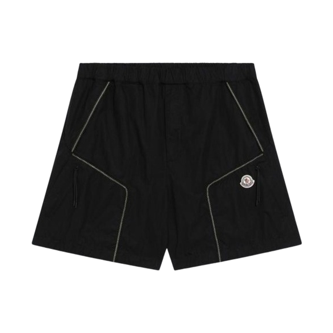 몽클레르 로고 패치 버뮤다 쇼츠 블랙 - 26SS(Moncler Logo Patch Bermuda Shorts Black - 26SS)