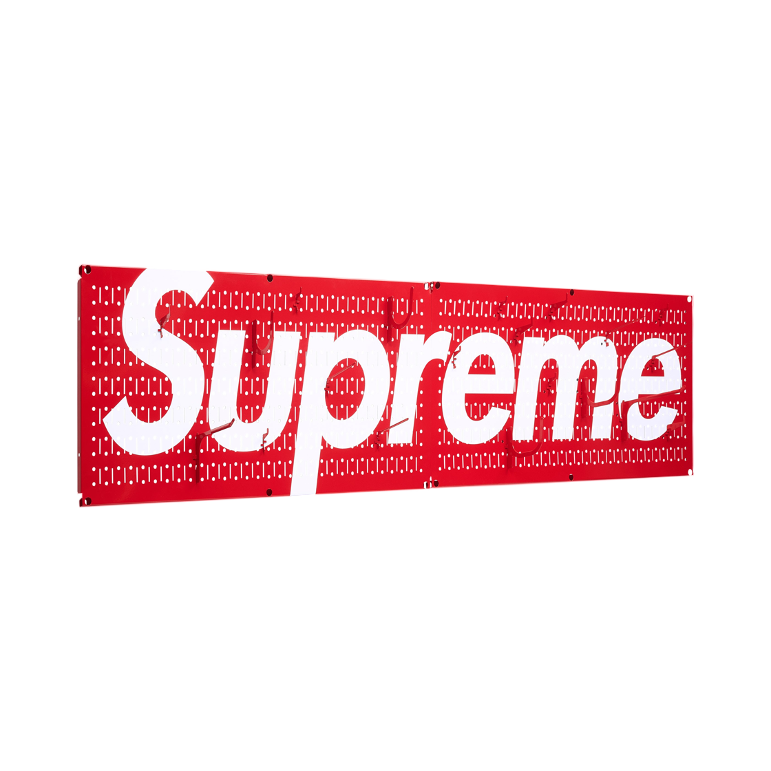 슈프림 x 월 컨트롤 페그보드 패널 레드 (2개 세트) - 26SS(Supreme x Wall Control Pegboard Panel Red (Set of 2) - 26SS) - 2