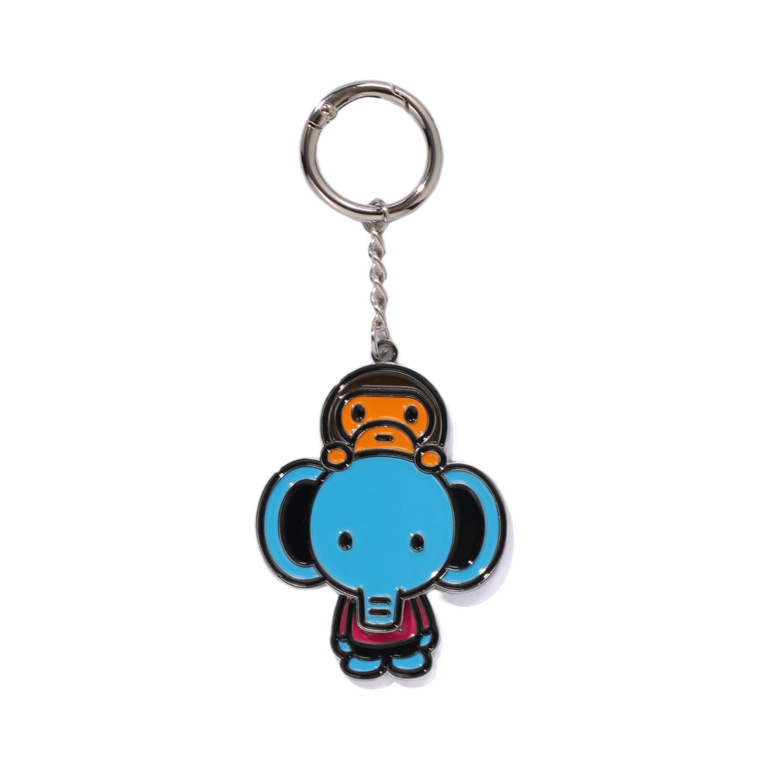 - BAPE Eleph On Baby Milo Metal Keychain Multi