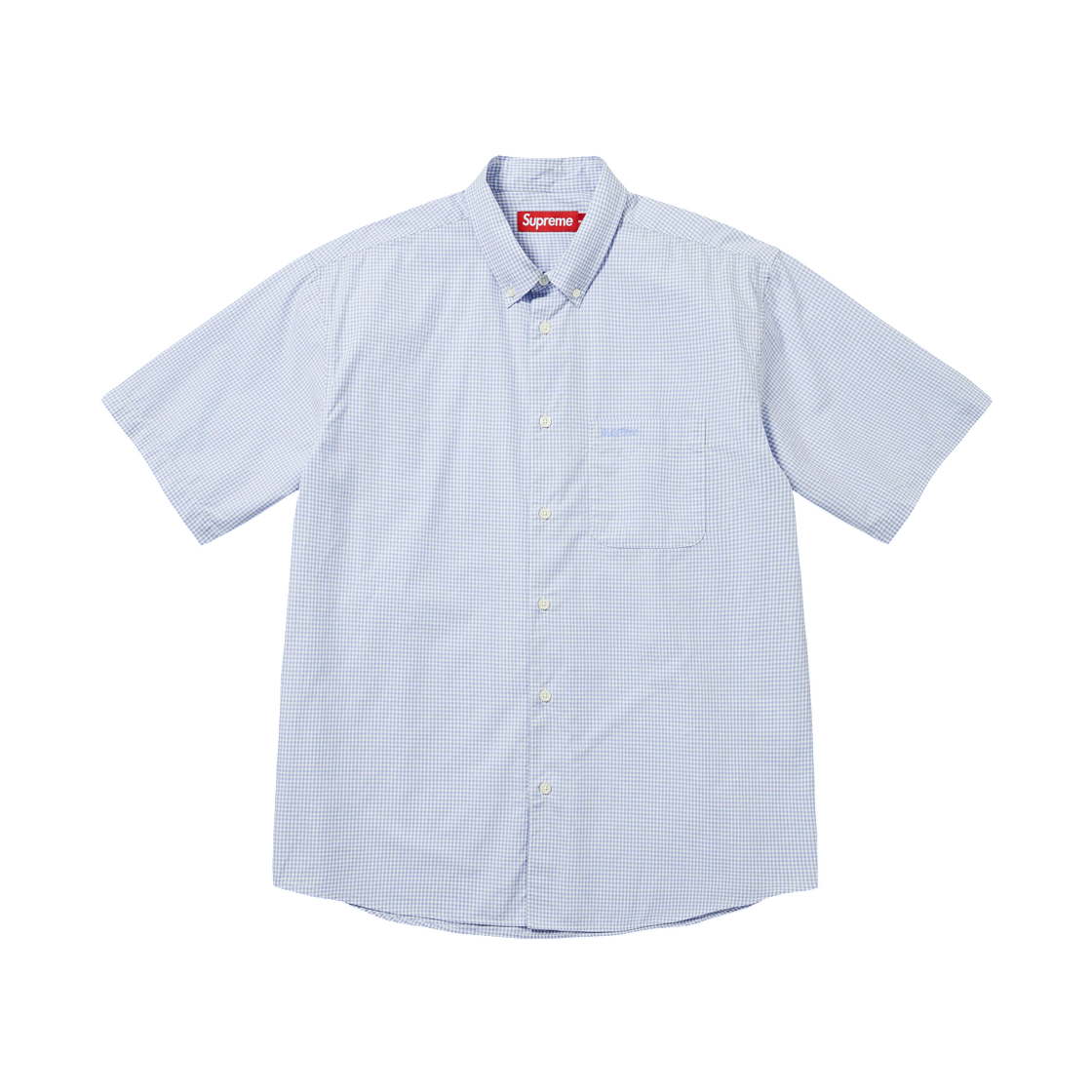 슈프림 깅엄 숏슬리브 셔츠 블루 - 26SS(Supreme Gingham S/S Shirt Blue - 26SS) - 1
