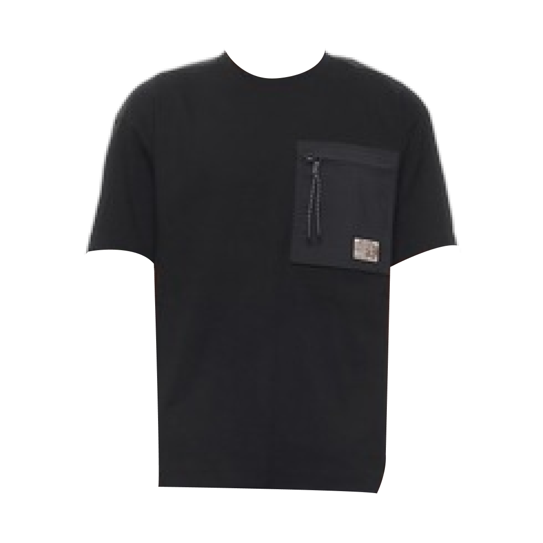 L1-091-8C00018-89AZ9-999 Moncler Logo Patch Pocket T-Shirt Black - 26SS