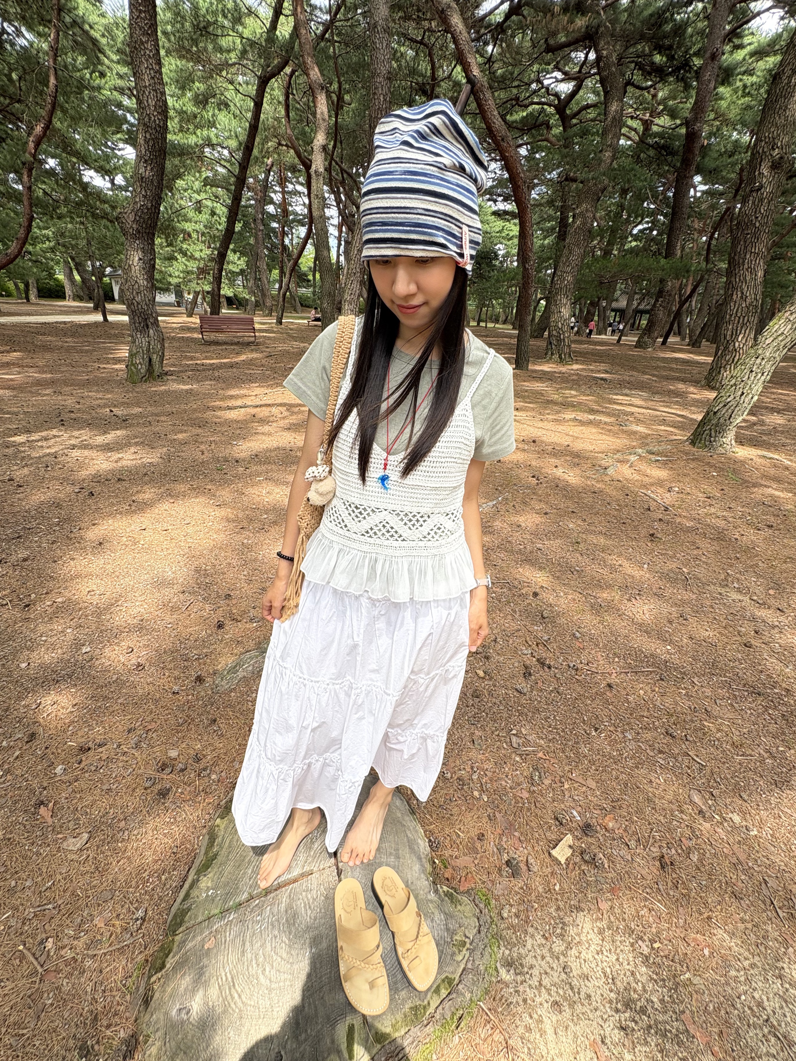 JERUSALEM SANDALS 1050NN Rebecca Yellow 착용 스타일 - 3