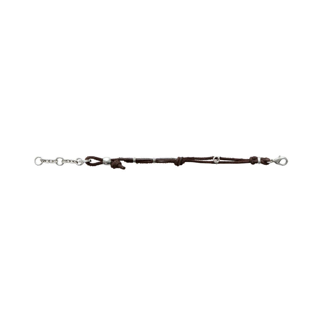 폴리테루 더블 스트랜드 레더 브레이슬릿 브라운(Polyteru Double Strand Leather Bracelet Brown) - 2