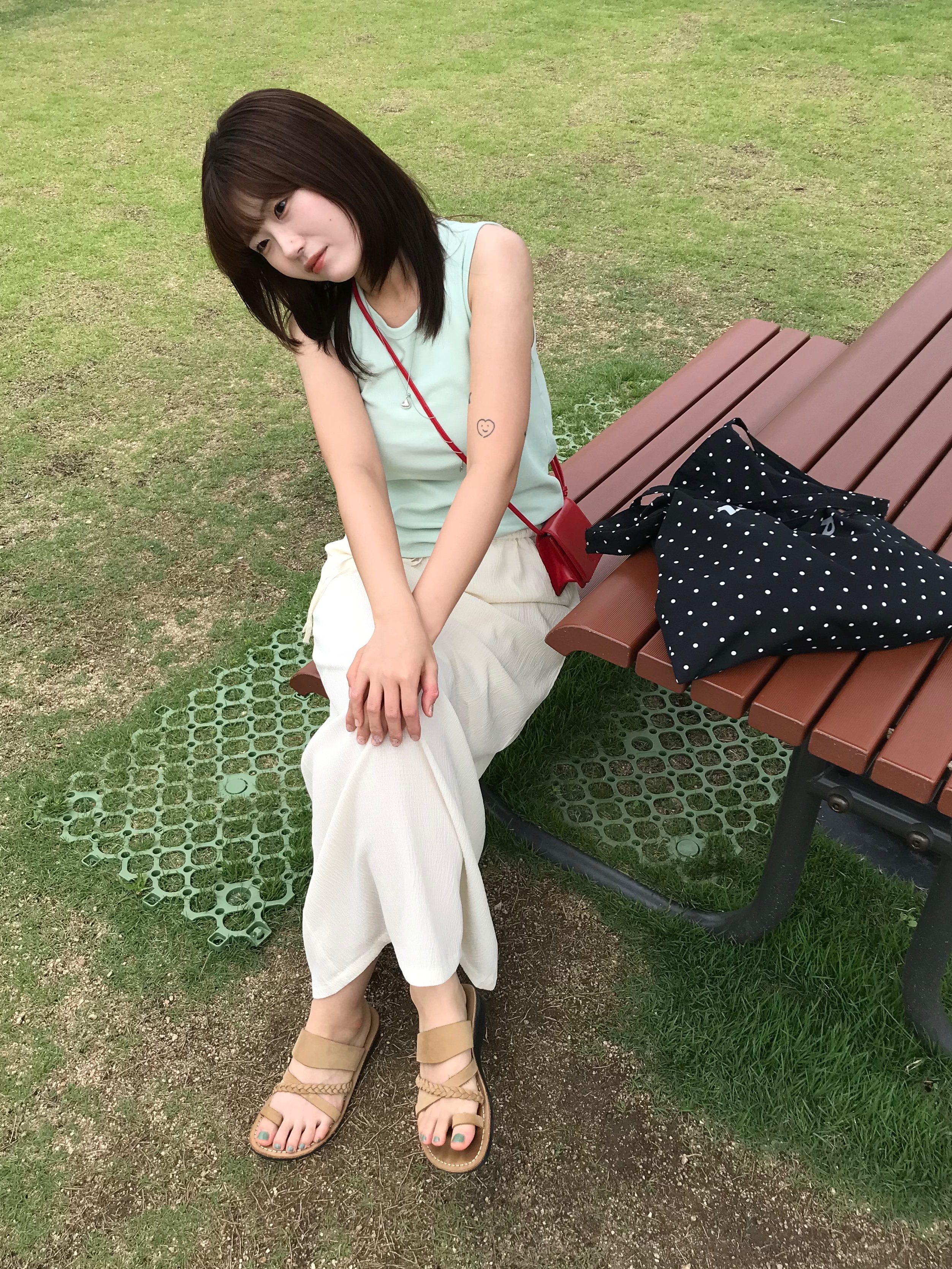 JERUSALEM SANDALS 1050NN Rebecca Yellow 착용 스타일 - 1