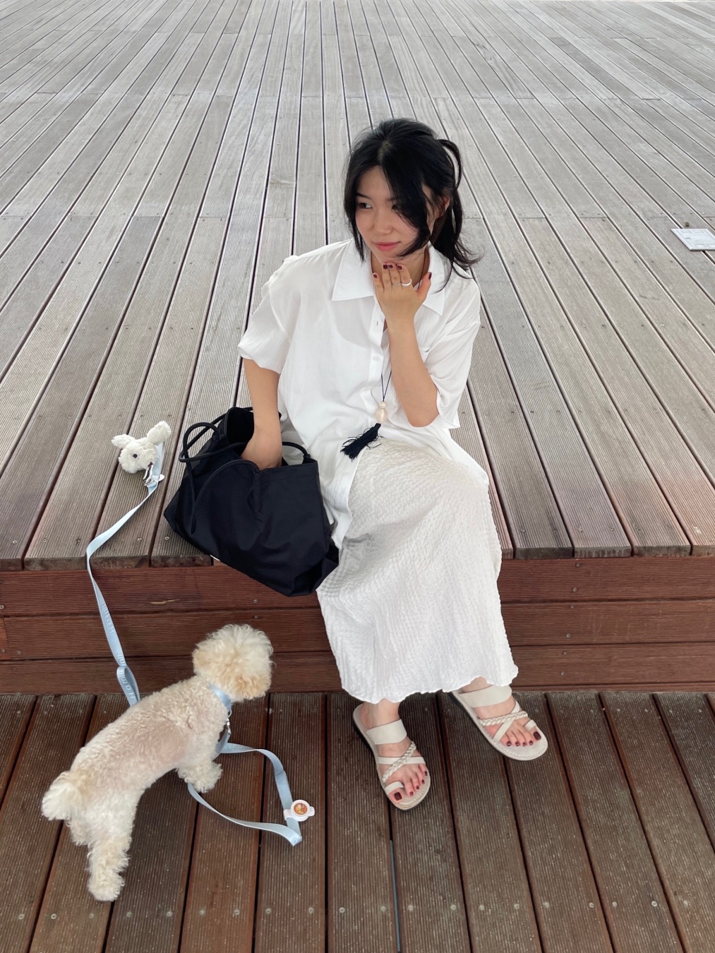 JERUSALEM SANDALS 1050NN Rebecca White 착용 스타일 - 1