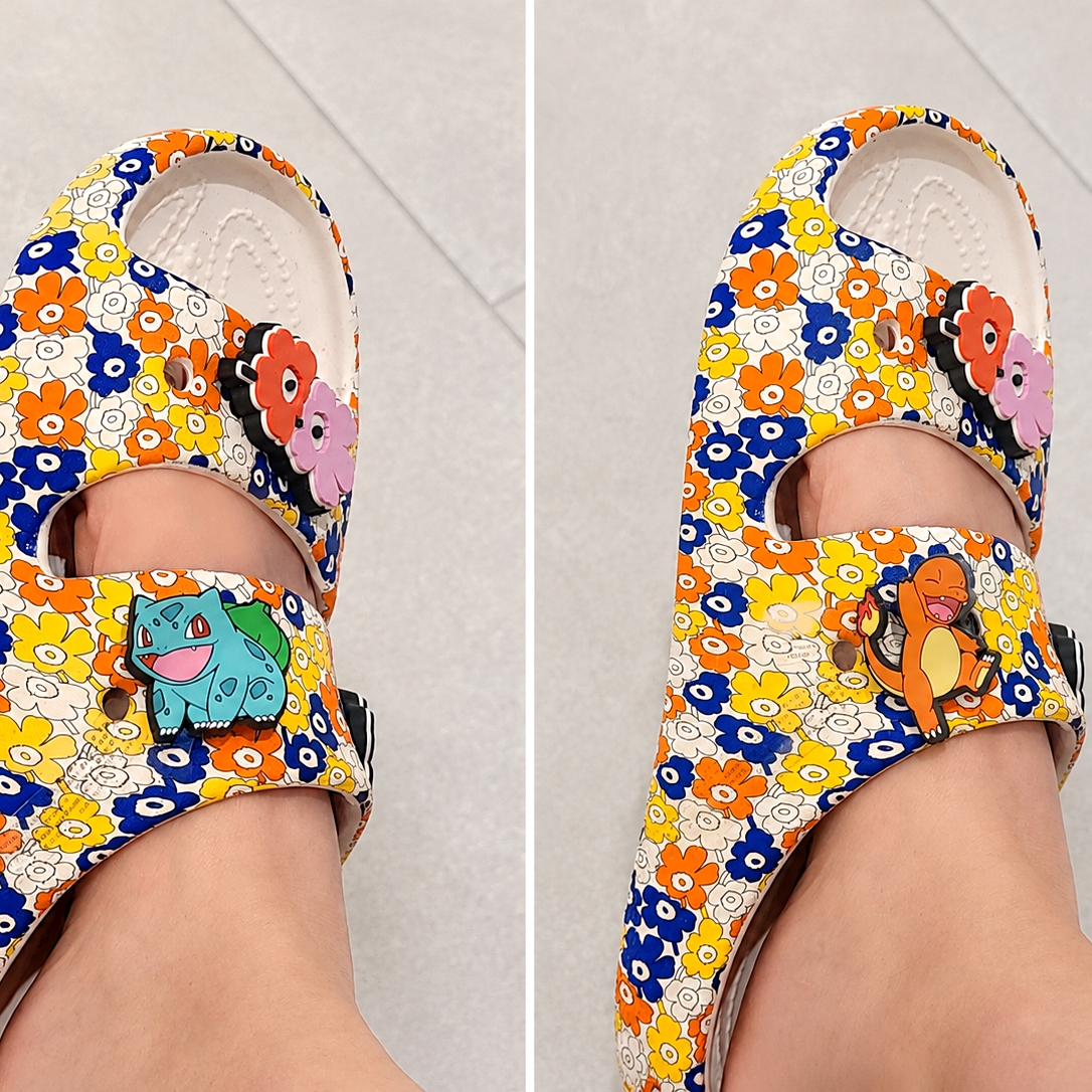 Crocs x Marimekko Classic Slide Multi 착용 스타일 - 1