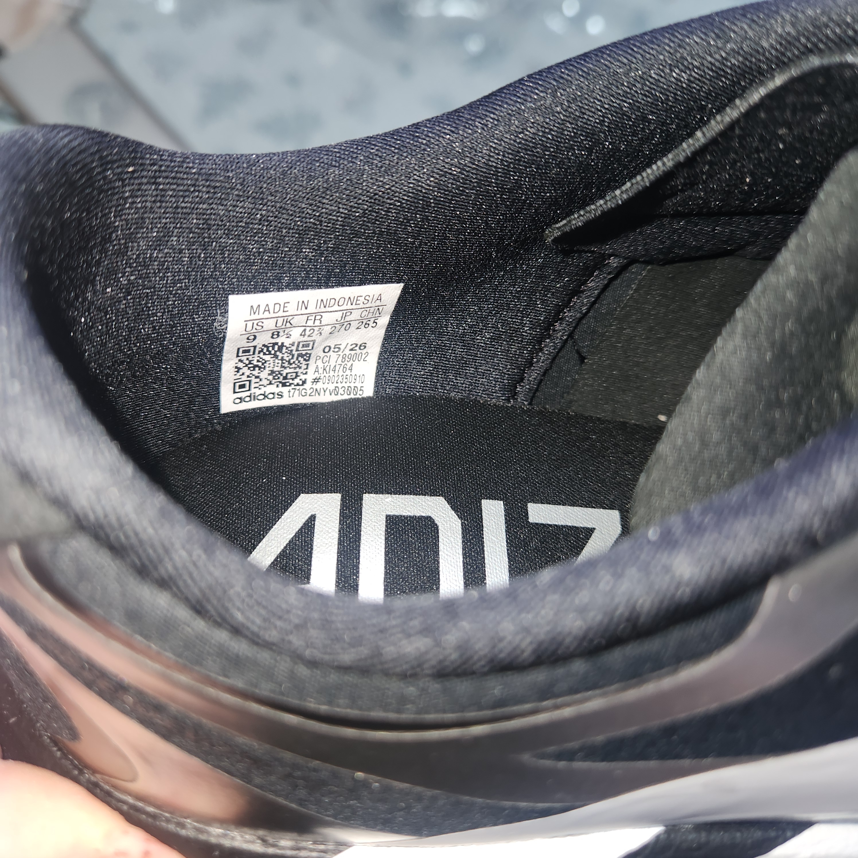 Adidas Adizero EVO SL EXO Core Black Cloud White 착용 스타일 - 2