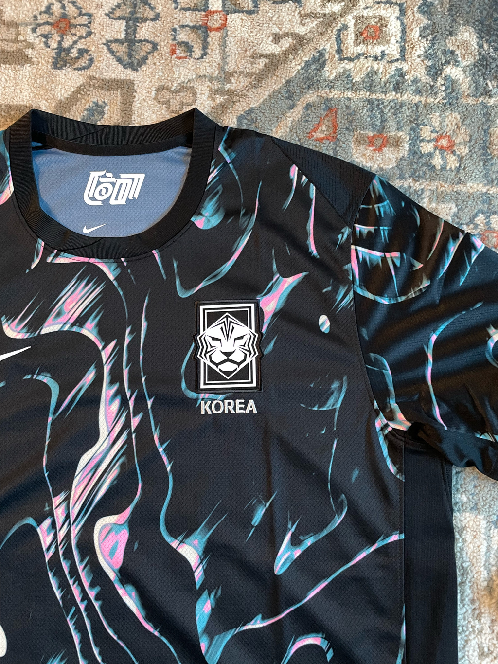 Nike Korea 2023/24 Dri-Fit Stadium Away Replica Jersey Black Pink Glow - Asia (Non Marking Ver.) 착용 스타일 - 2