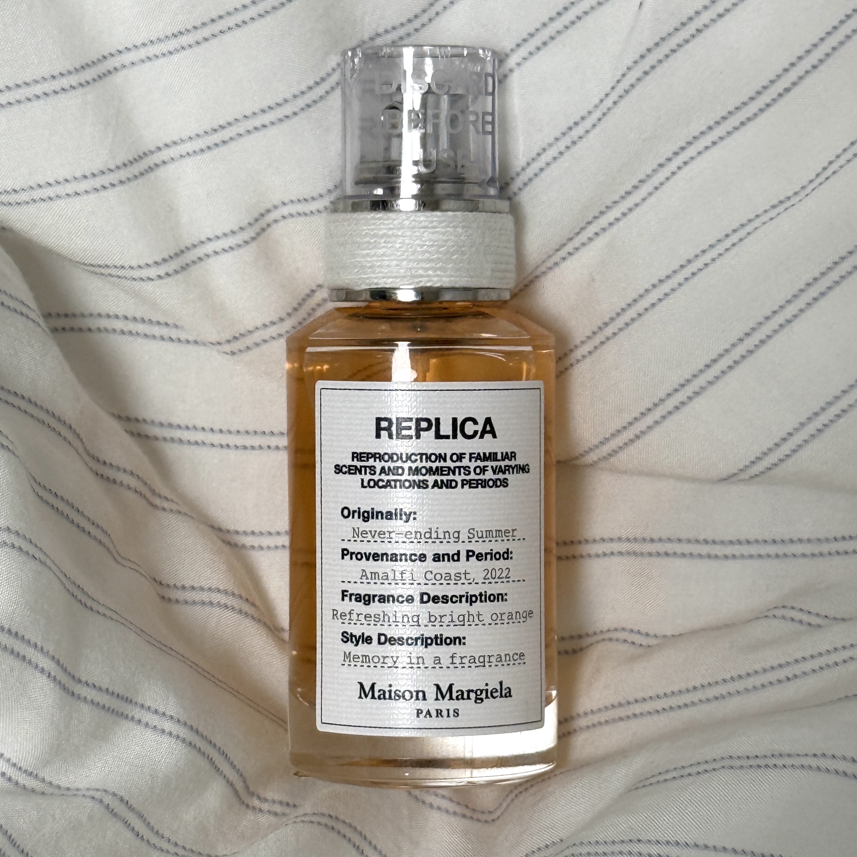 Maison Margiela Replica Never Ending Summer Eau De Toilette 30ml 착용 스타일