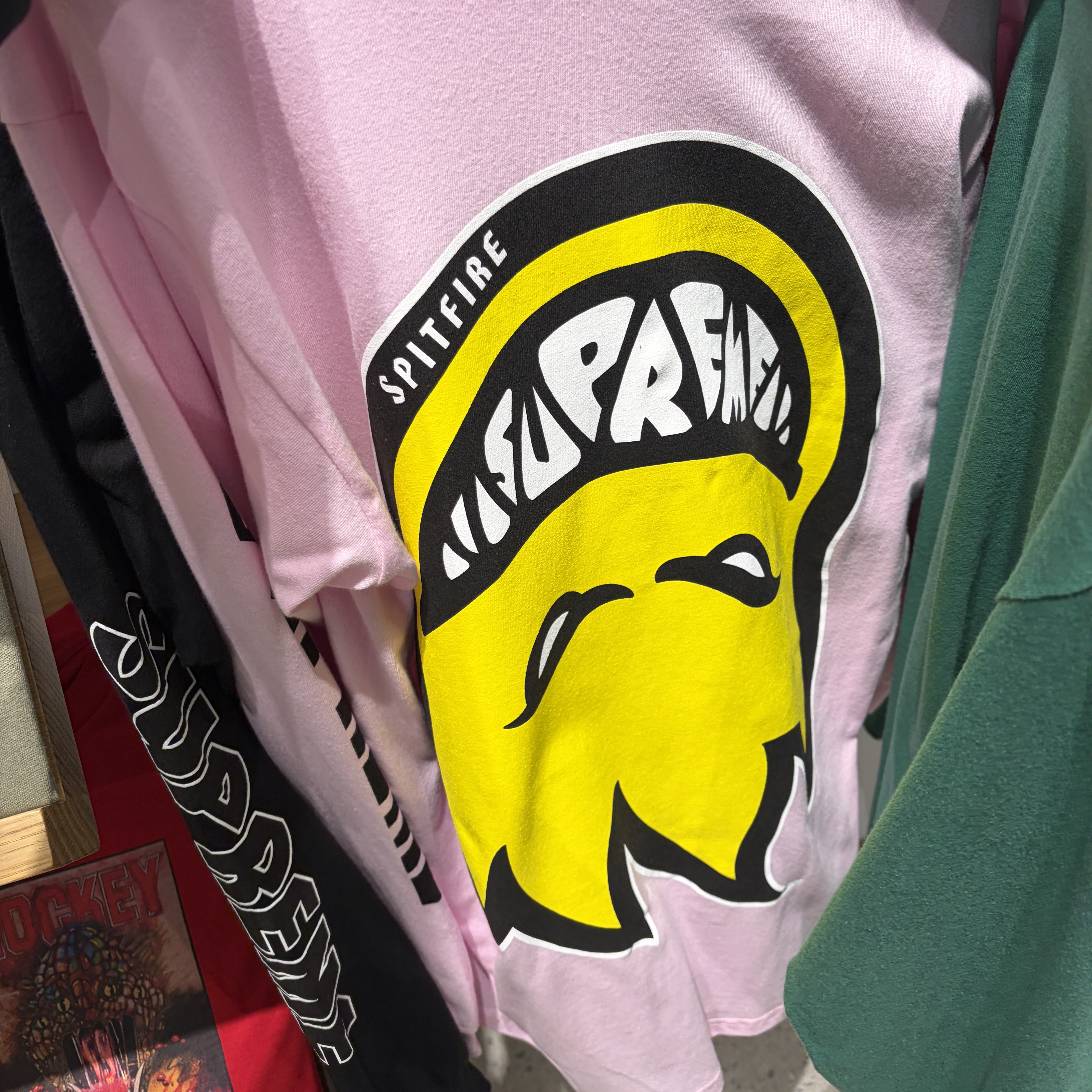 Supreme x Spitfire L/S T-Shirt Light Pink - 26SS 착용 스타일