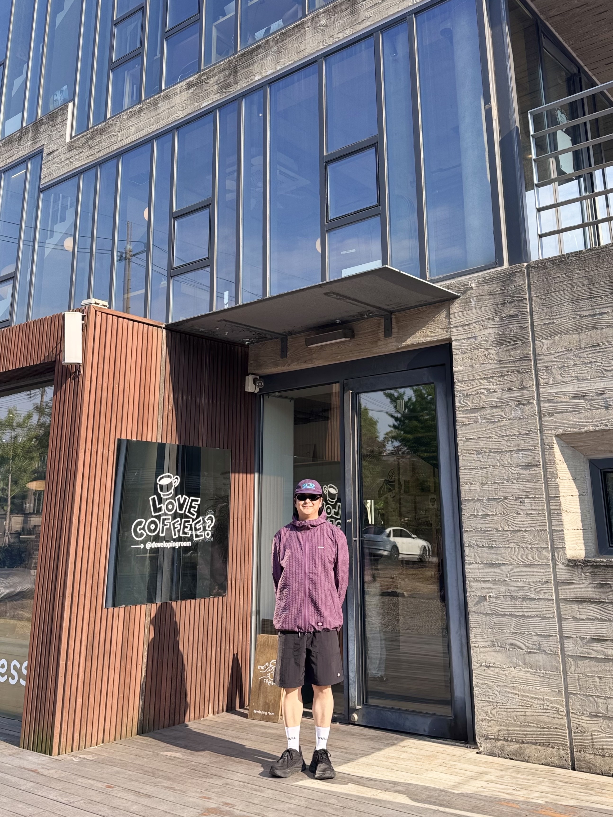 UVU Running Sock White, Salomon Link 6 Panel Cap Purple 착용 스타일 - 2