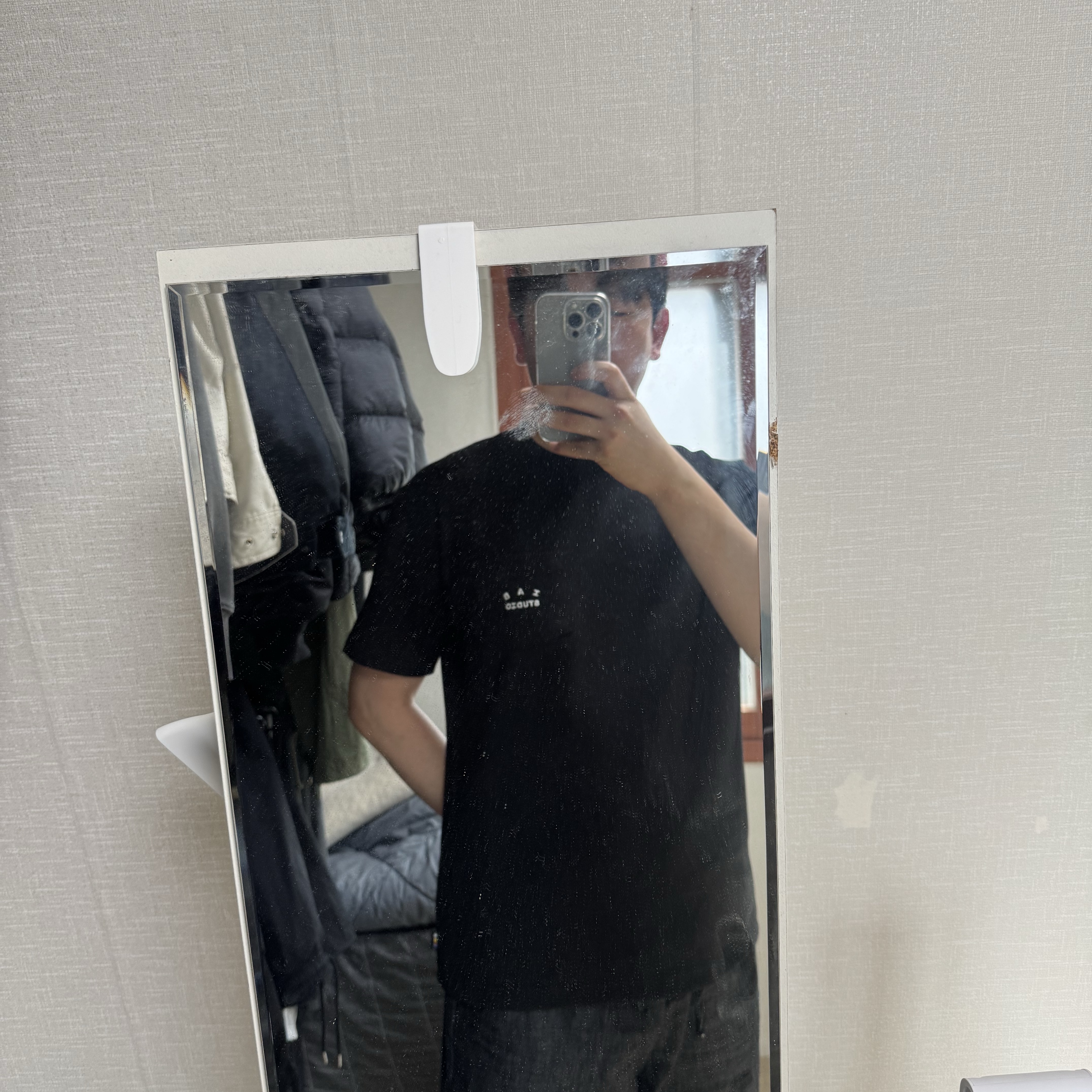 IAB Studio IAB Pocket T-shirt Black 착용 스타일