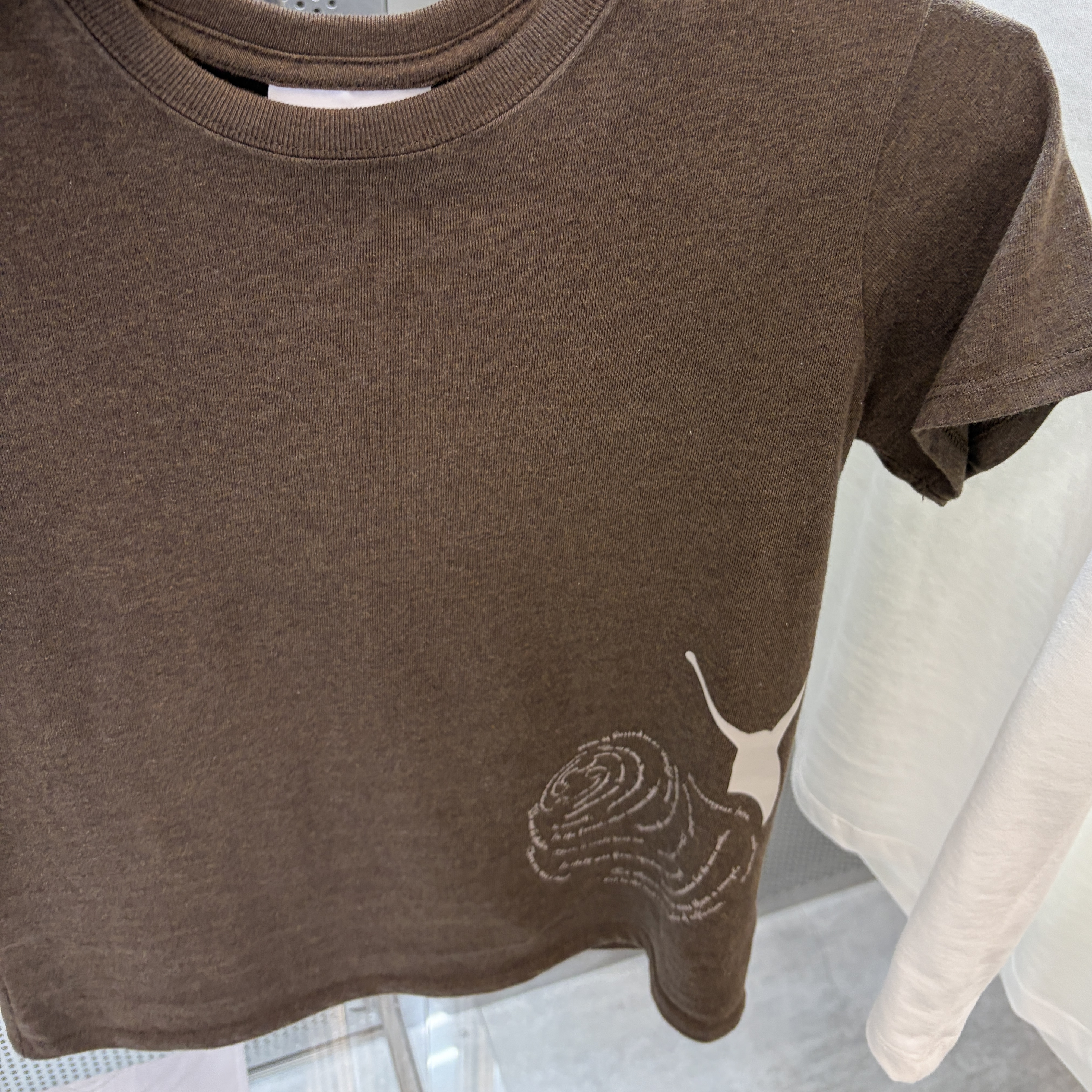 Sansan Gear Snail T-Shirt Melange Brown_0 착용 스타일 - 2