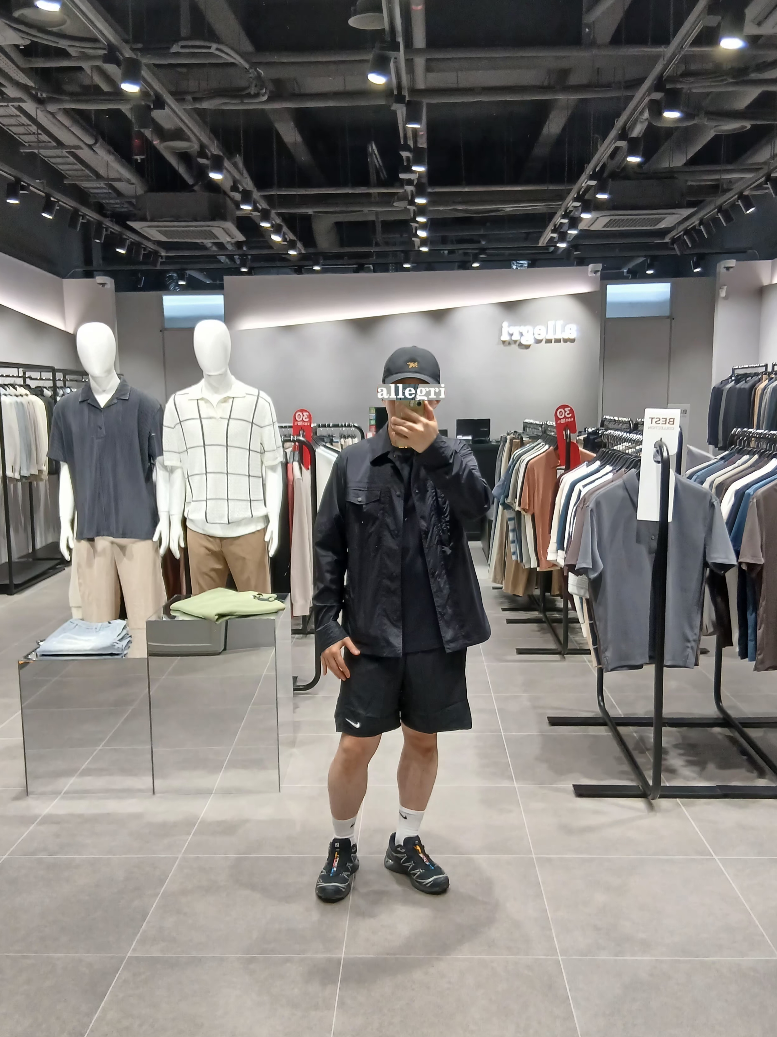 Arc'teryx Small Bird Cap Black, Nike Everyday Lightweight Training Crew Socks White (3 Pack/Korean Ver.) 착용 스타일 - 8